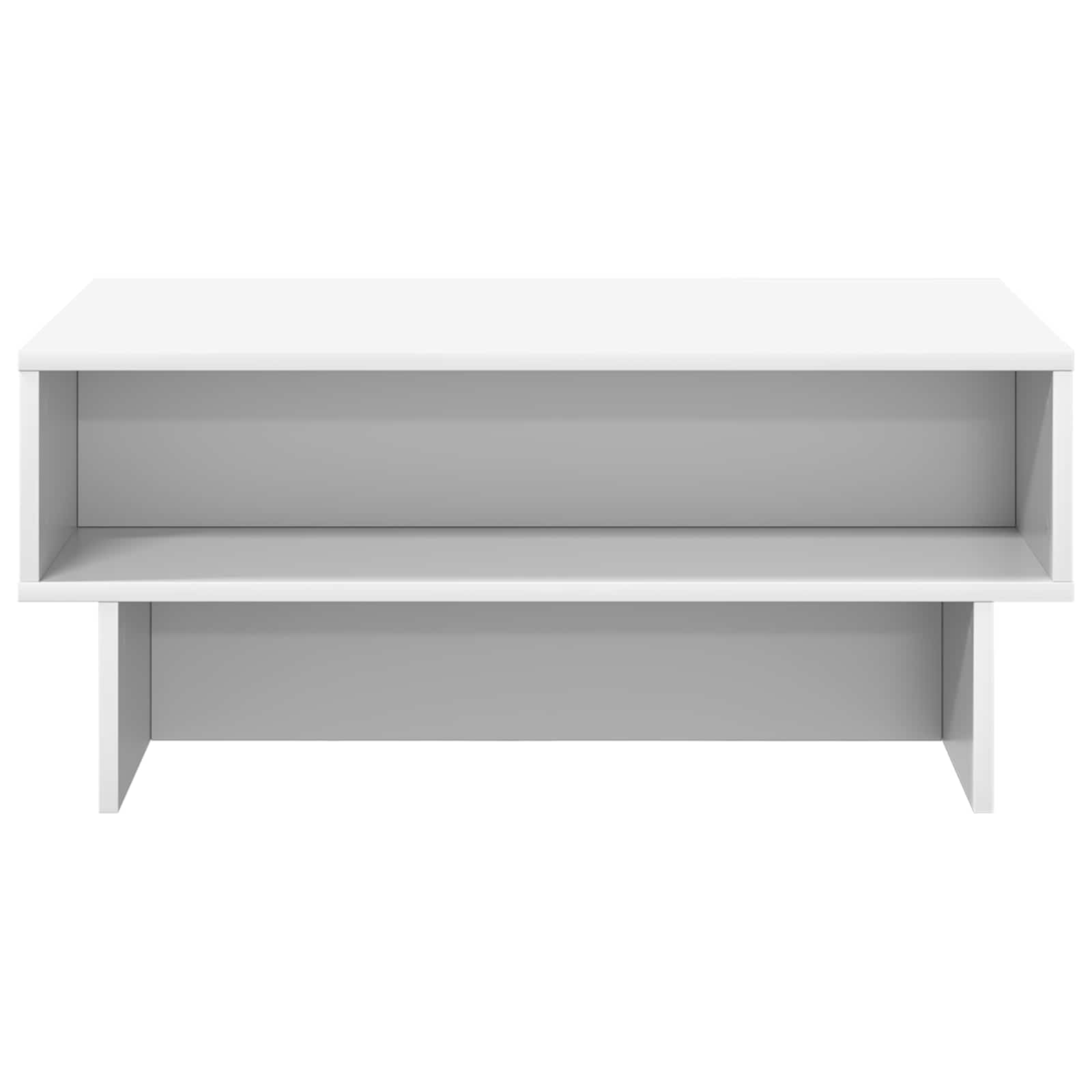 vidaXL Salontafel Wit 80 x 46 x 35 cm Bewerkt hout