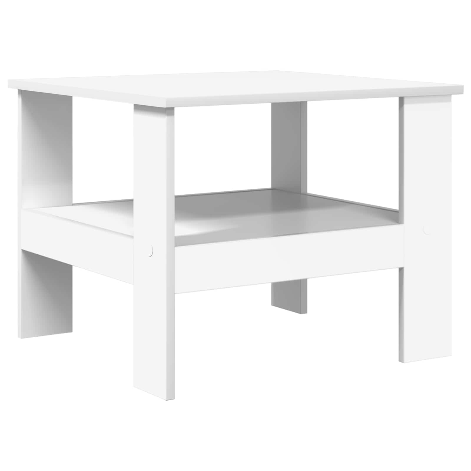 vidaXL Salontafel Wit 57 x 55 x 45 cm Bewerkt hout