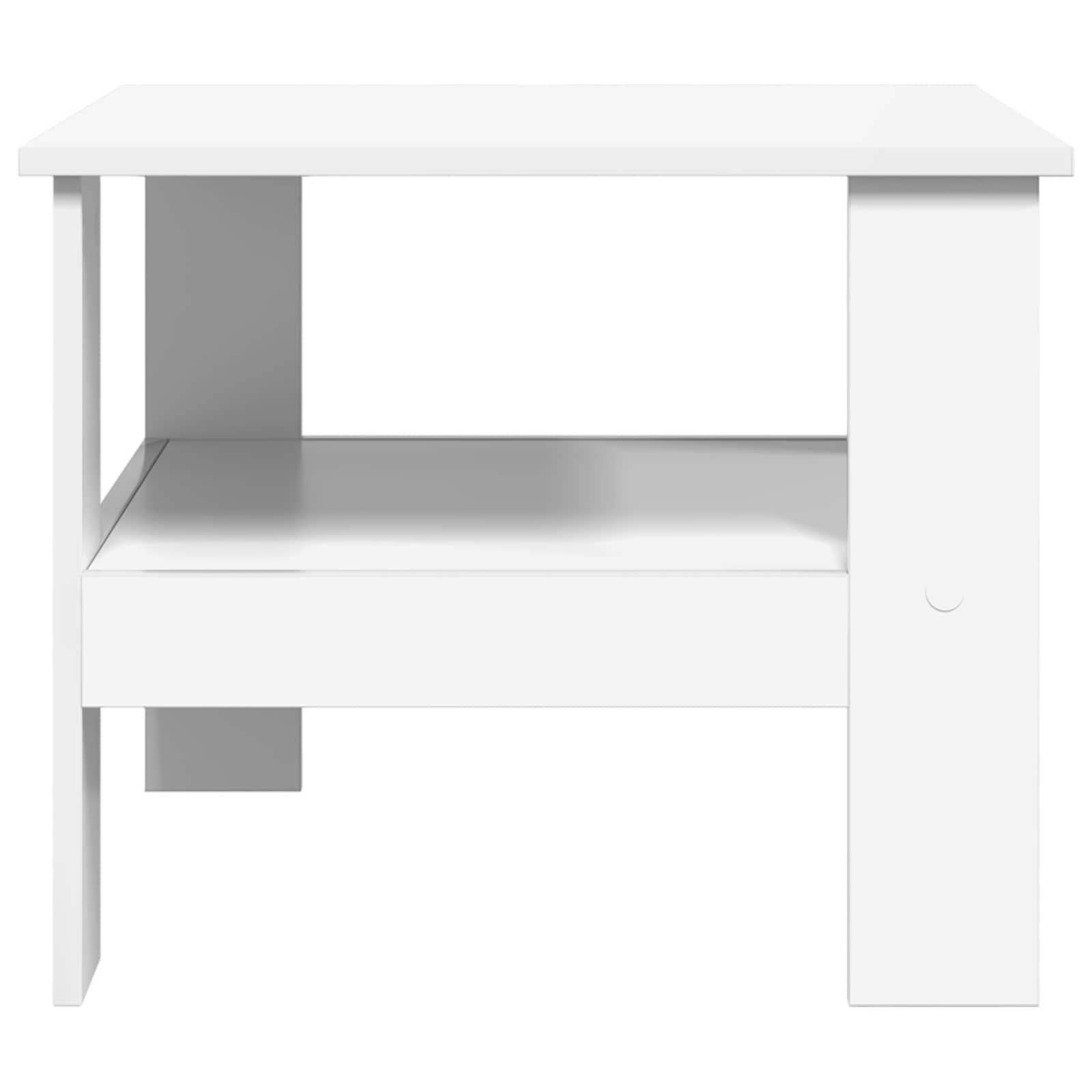 vidaXL Salontafel Wit 57 x 55 x 45 cm Bewerkt hout