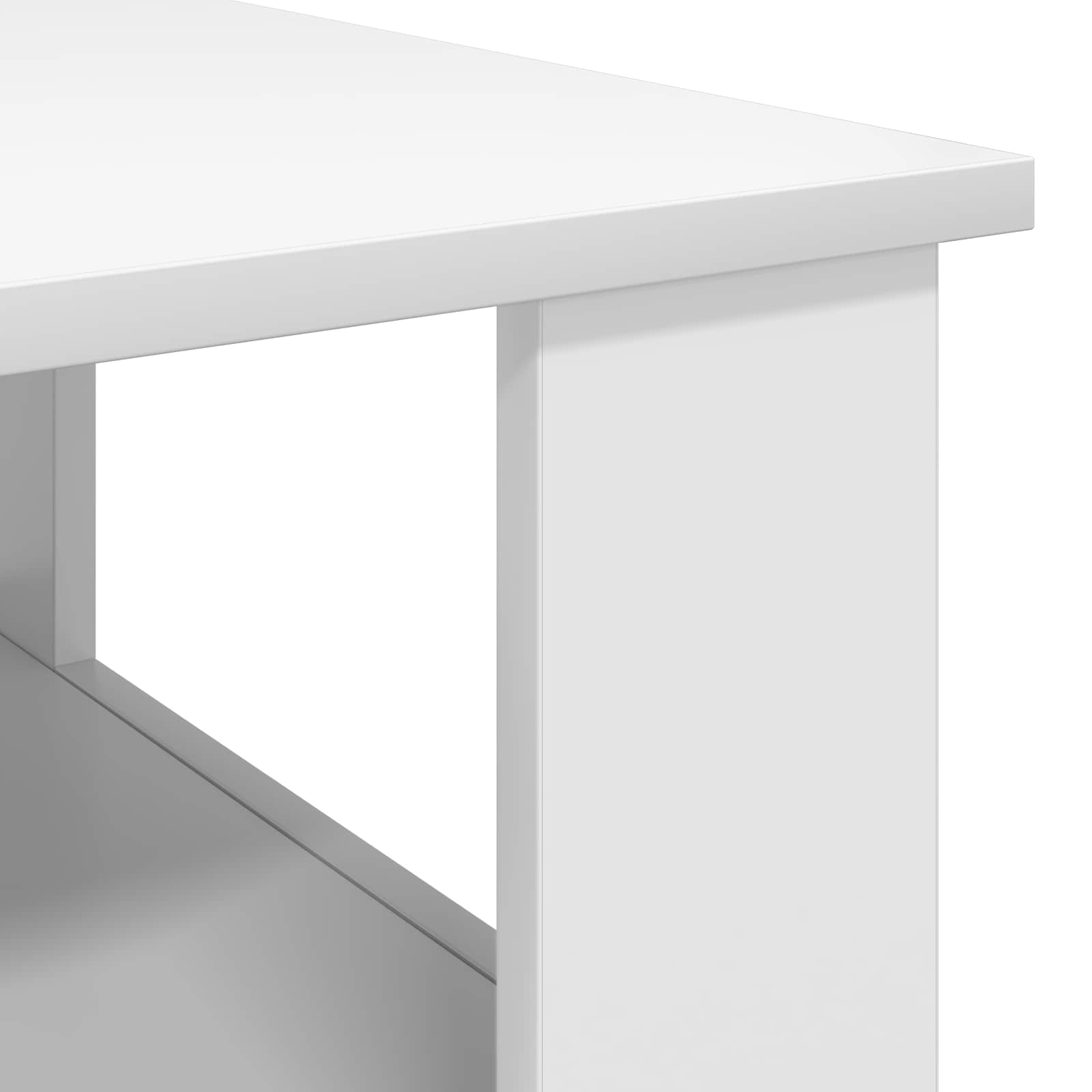 vidaXL Salontafel Wit 57 x 55 x 45 cm Bewerkt hout