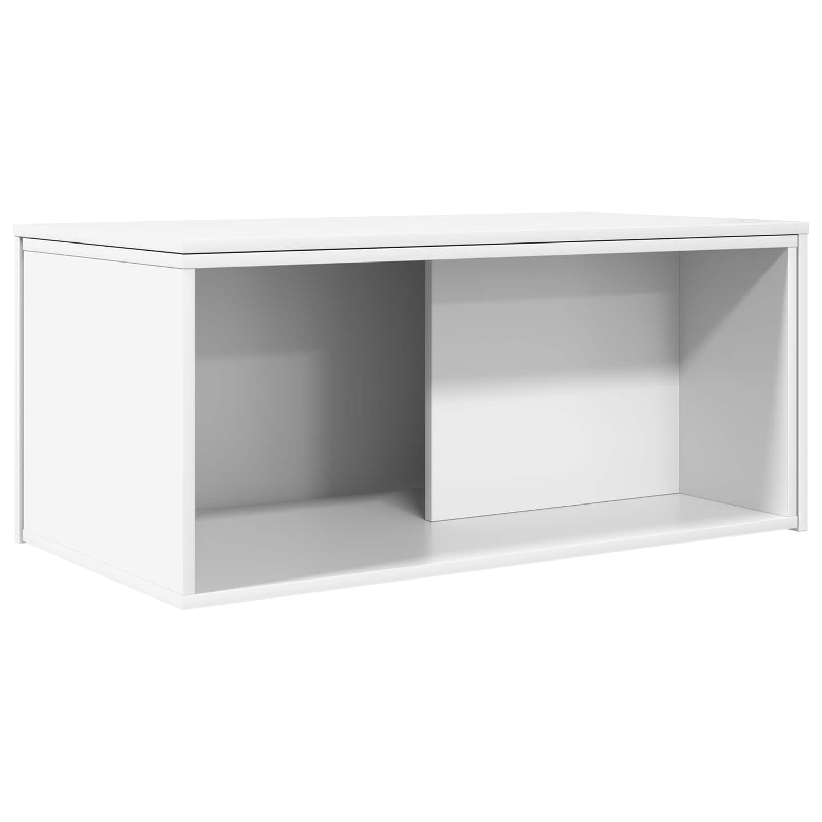 vidaXL Koffietafel Set 2 pcs Wit Bewerkt hout