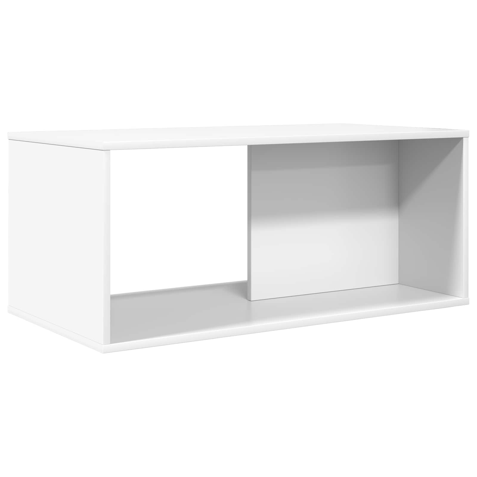 vidaXL Koffietafel Set 2 pcs Wit Bewerkt hout