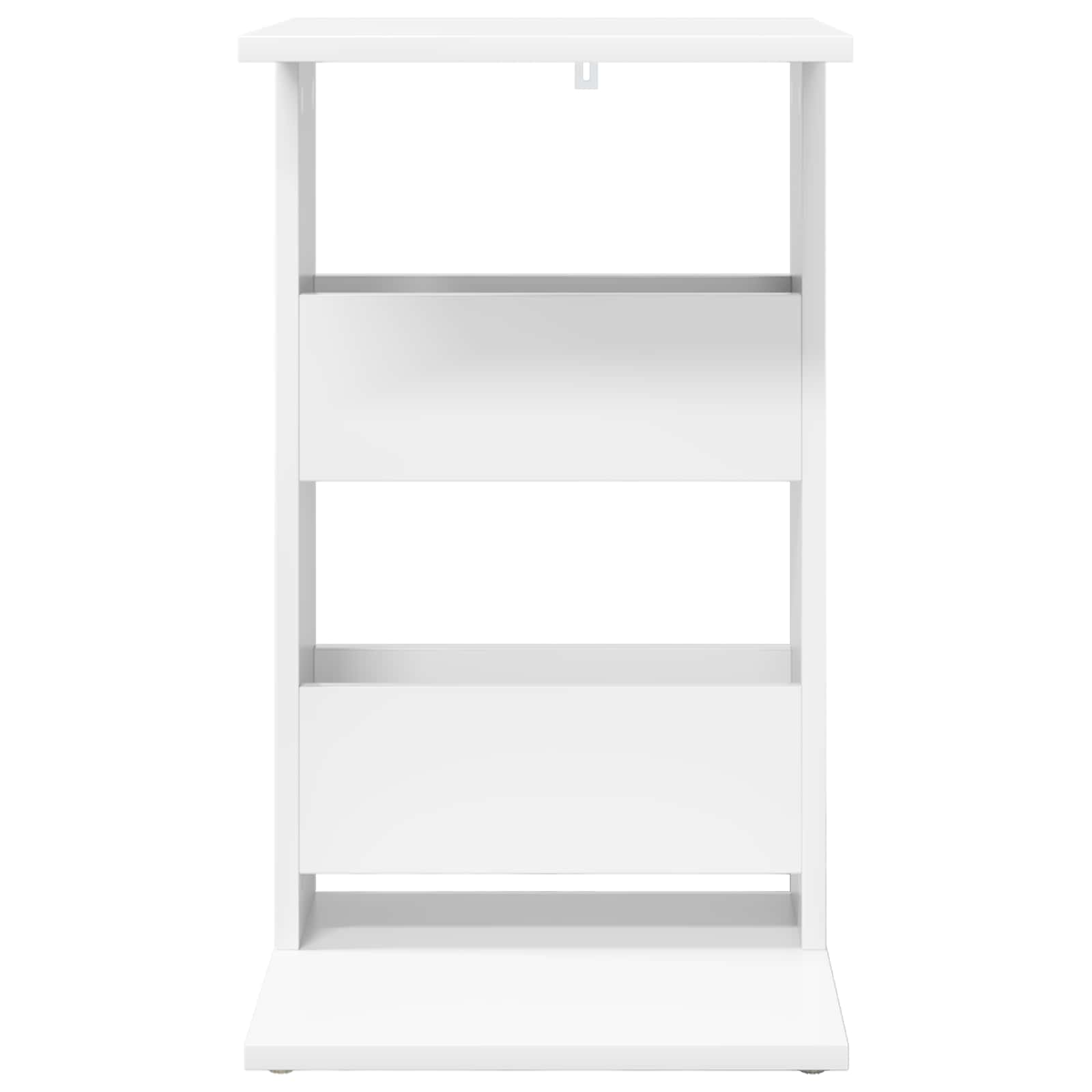 vidaXL Bijzettafel Wit 40 x 35 x 60,5 cm Bewerkt hout