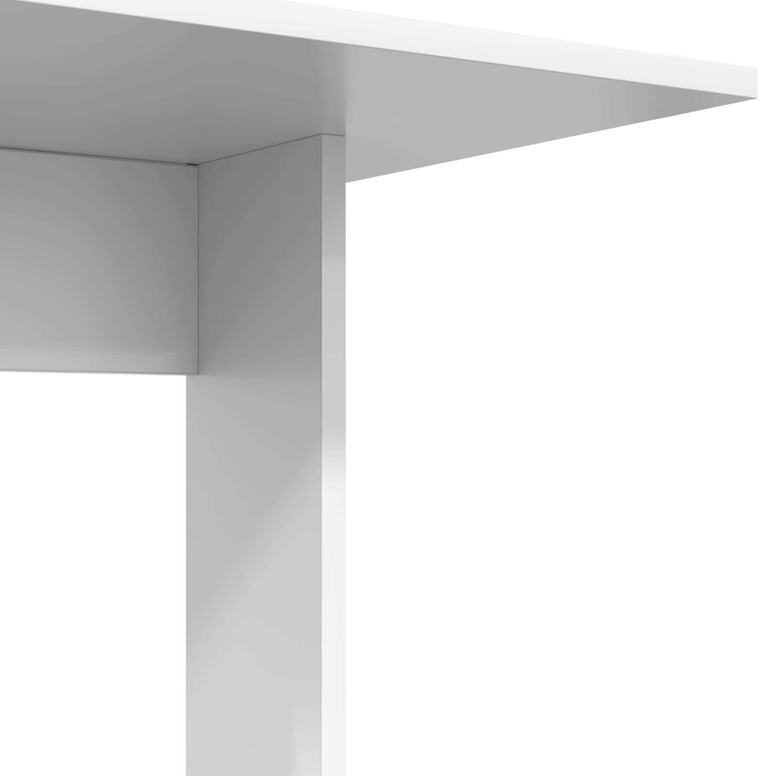 vidaXL Bijzettafel Wit 45 x 40 x 62,5 cm Bewerkt hout