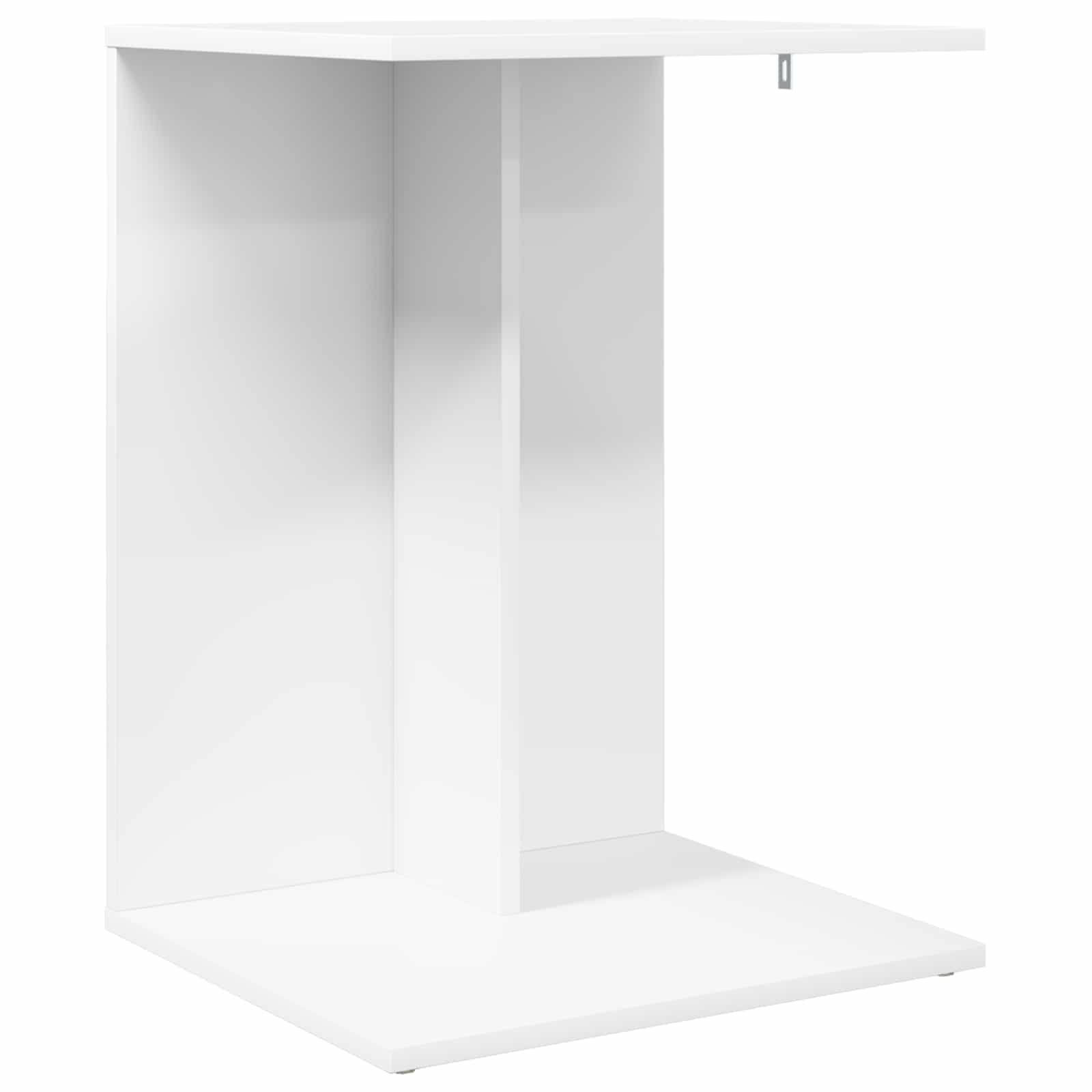 vidaXL Bijzettafel Wit 45 x 40 x 62,5 cm Bewerkt hout