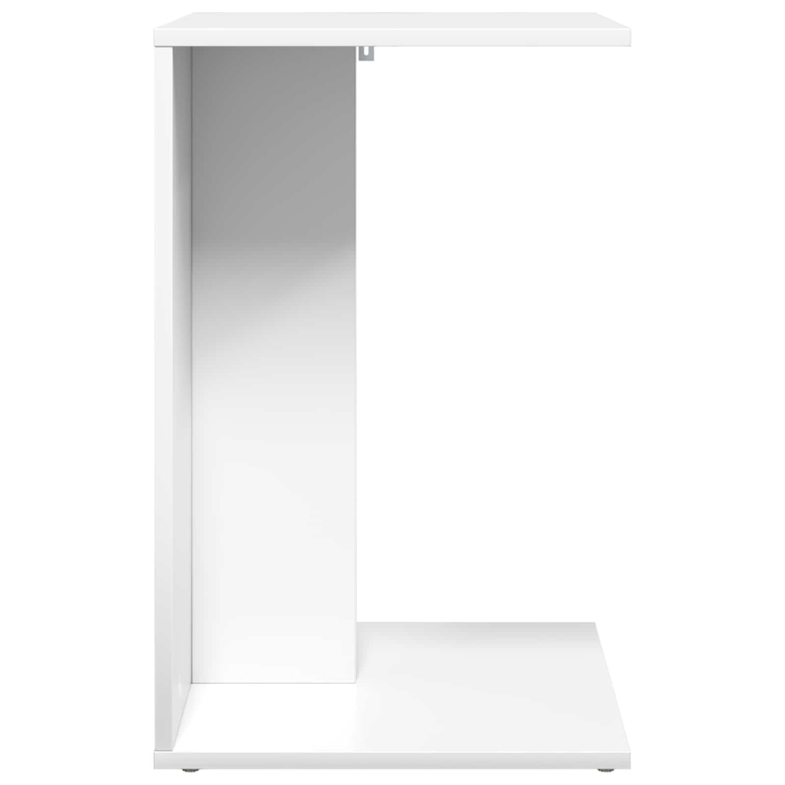 vidaXL Bijzettafel Wit 45 x 40 x 62,5 cm Bewerkt hout