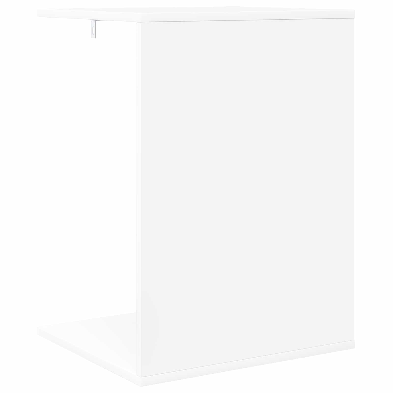 vidaXL Bijzettafel Wit 45 x 40 x 62,5 cm Bewerkt hout
