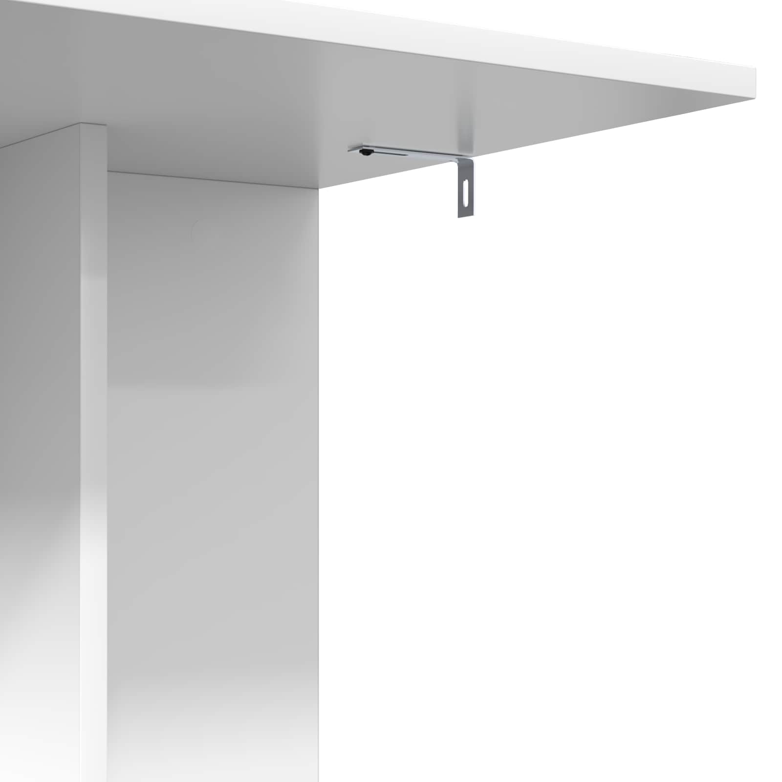 vidaXL Bijzettafel Wit 45 x 40 x 62,5 cm Bewerkt hout