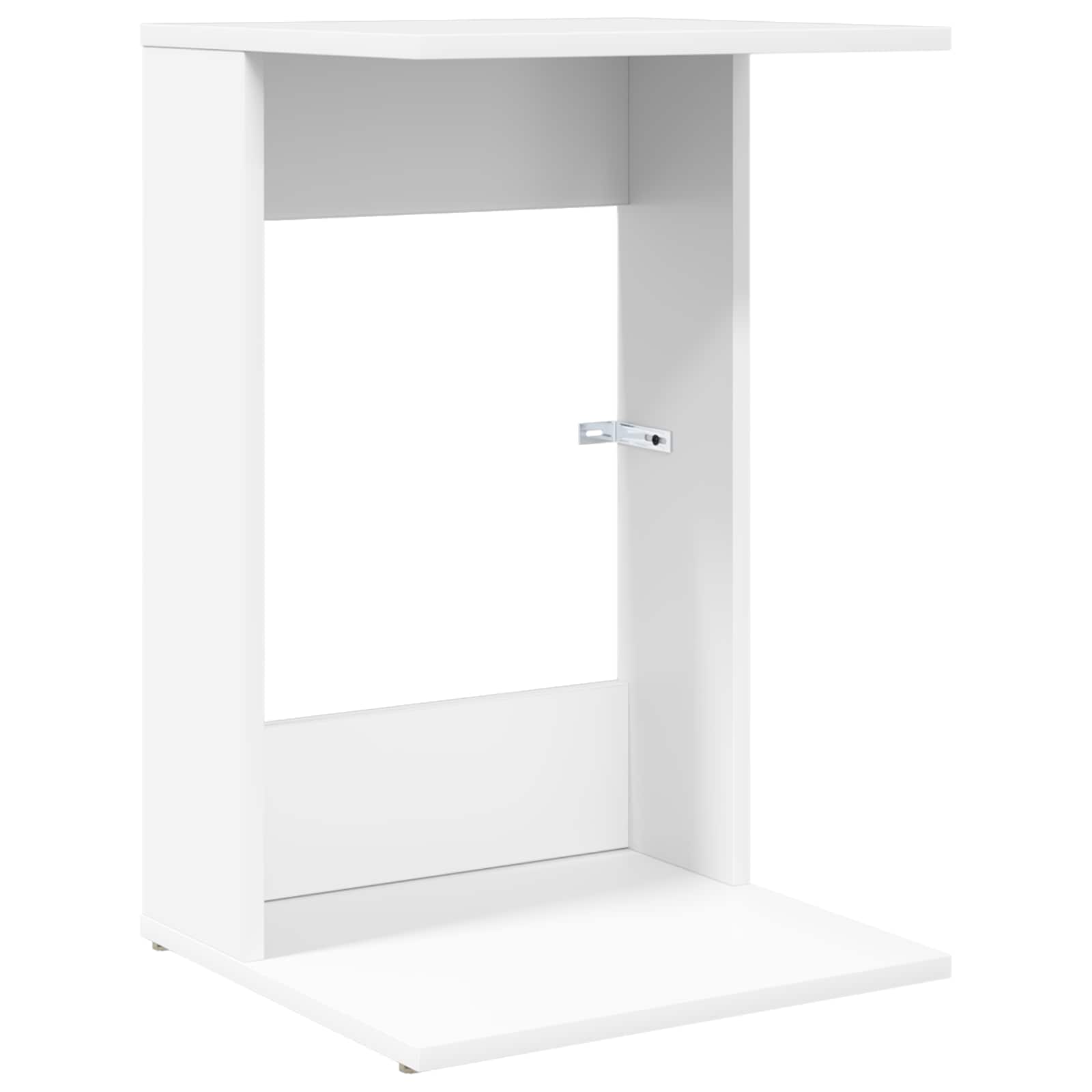 vidaXL Bijzettafel Wit 40 x 38 x 62,5 cm Bewerkt hout
