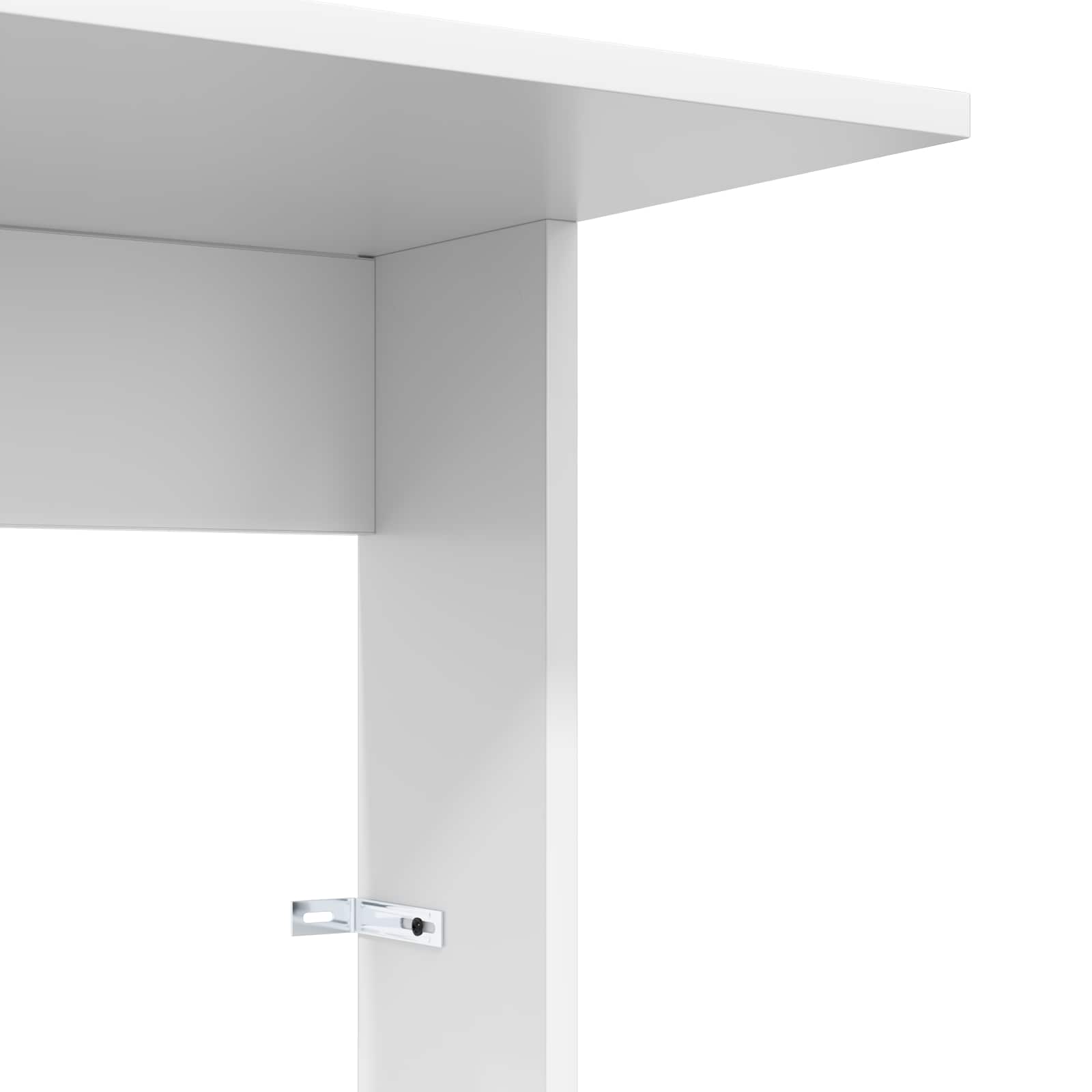 vidaXL Bijzettafel Wit 40 x 38 x 62,5 cm Bewerkt hout