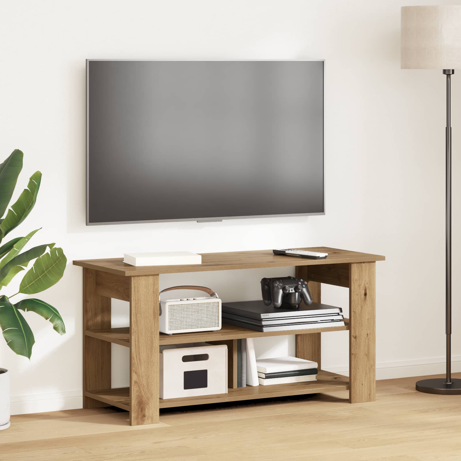 vidaXL TV-standaard Sonoma Eiken 100 x 40 x 50 cm