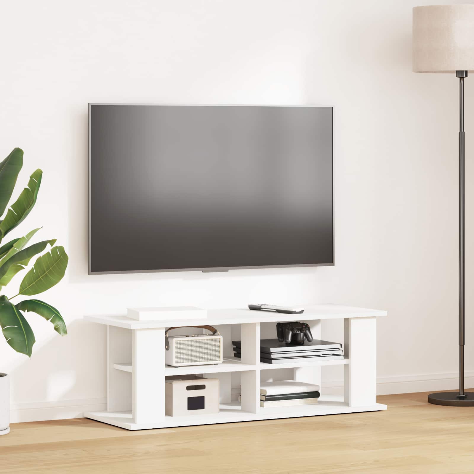 vidaXL TV-standaard Zwart Eiken 96 x 35 x 33,5 cm