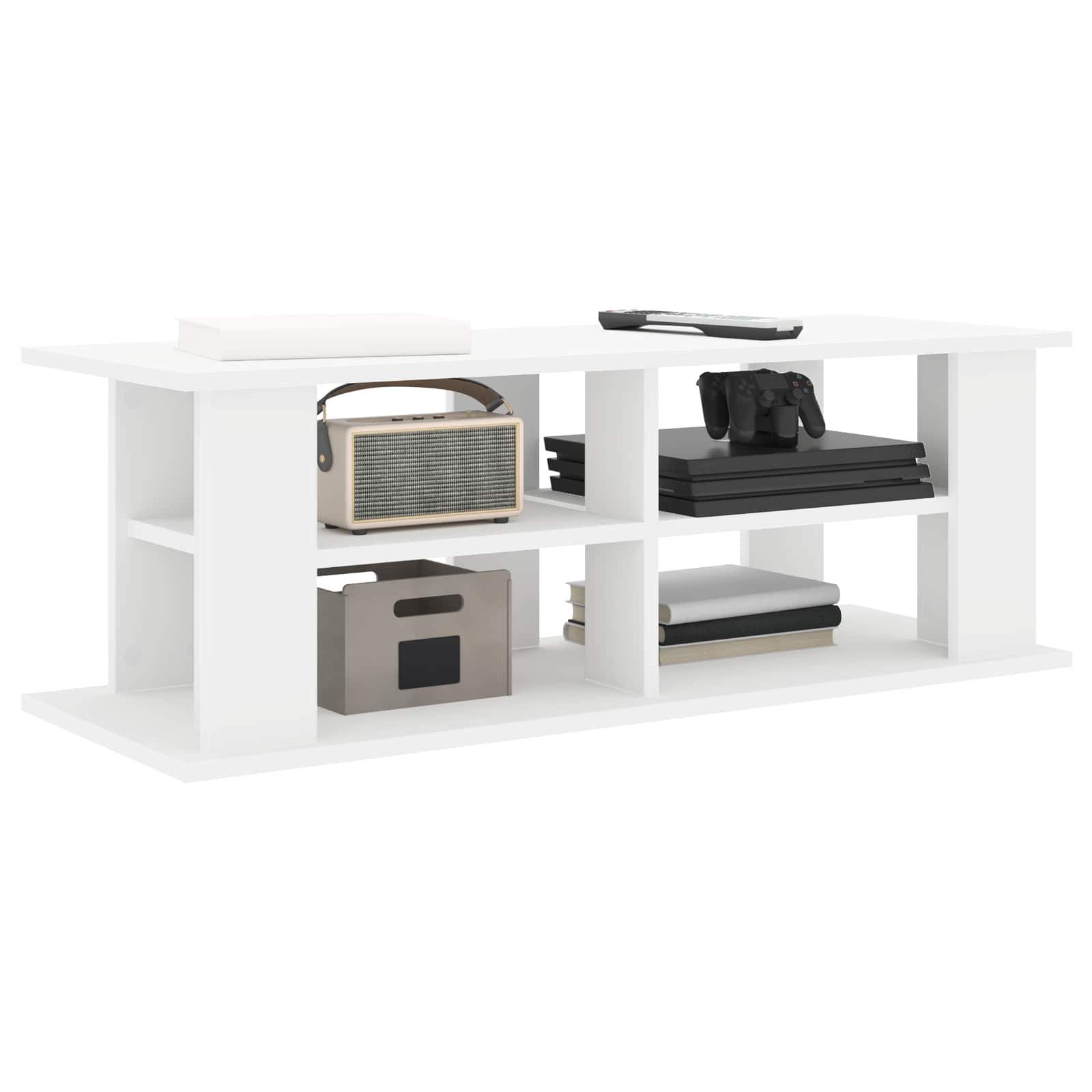 vidaXL TV-standaard Zwart Eiken 96 x 35 x 33,5 cm