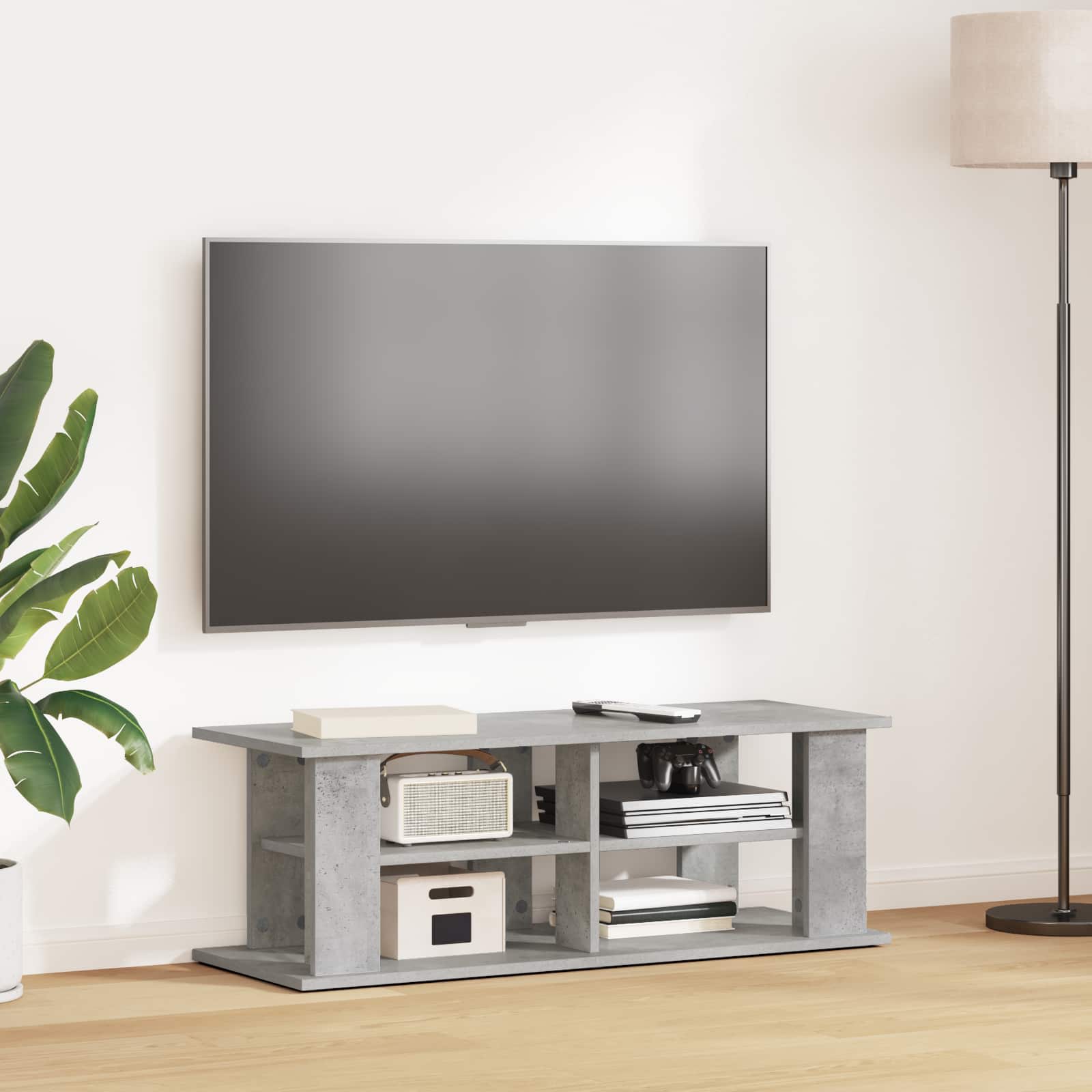 vidaXL TV-standaard Zwart Eiken 96 x 35 x 33,5 cm