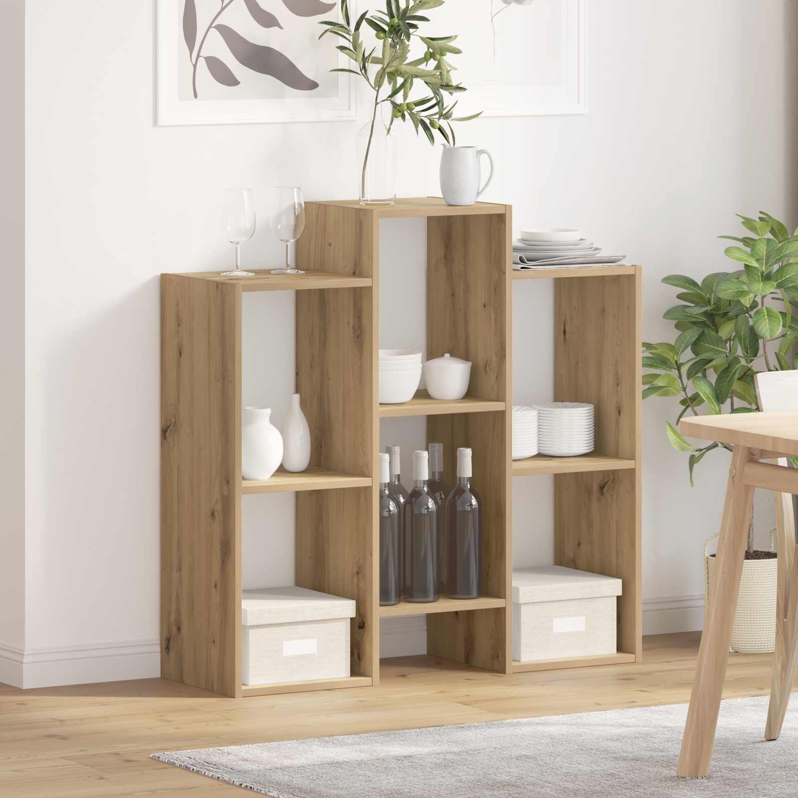 vidaXL Dressoir Sonoma Eiken 90 x 30 x 90 cm