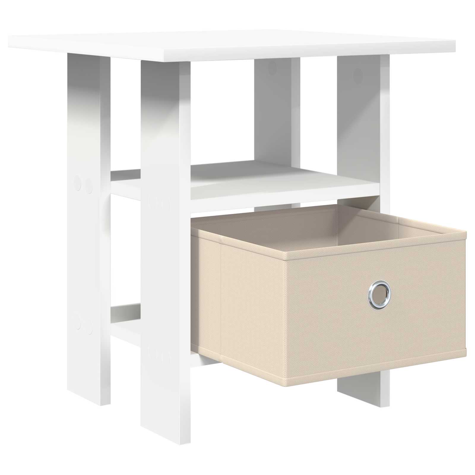 vidaXL Nachtkastje 2 pcs Artisan Eiken 41 x 40 x 45 cm Bewerkt hout