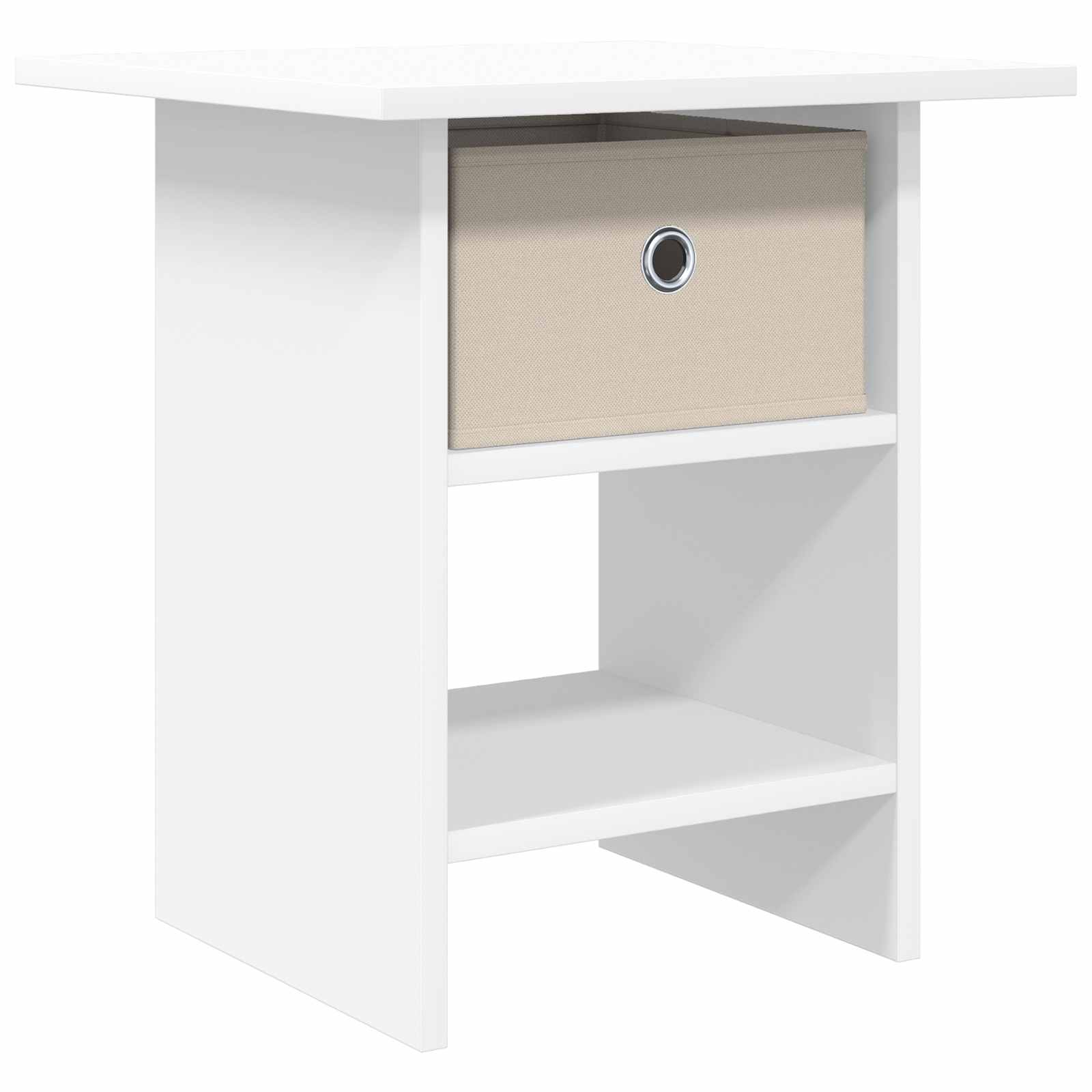 vidaXL Nachtkastje met lade Wit 41 x 40 x 45 cm Bewerkt hout