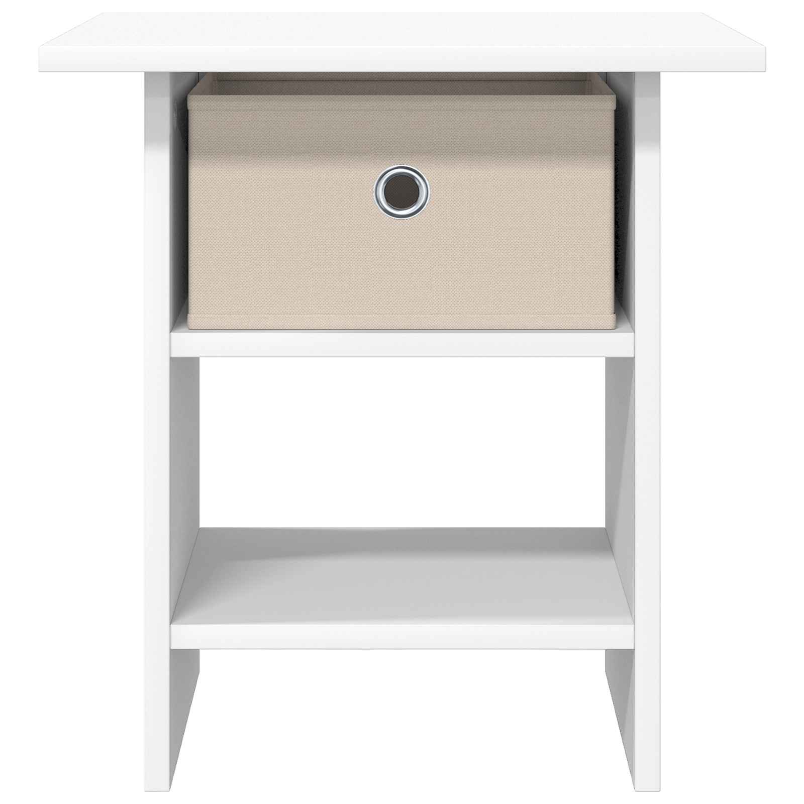 vidaXL Nachtkastje met lade Wit 41 x 40 x 45 cm Bewerkt hout