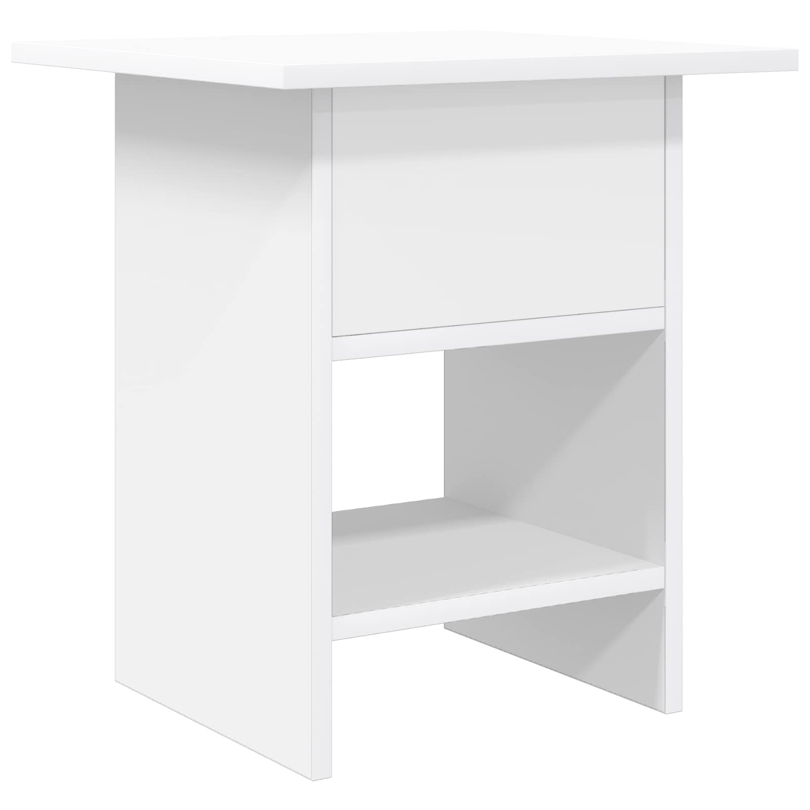 vidaXL Nachtkastje met lade Wit 41 x 40 x 45 cm Bewerkt hout