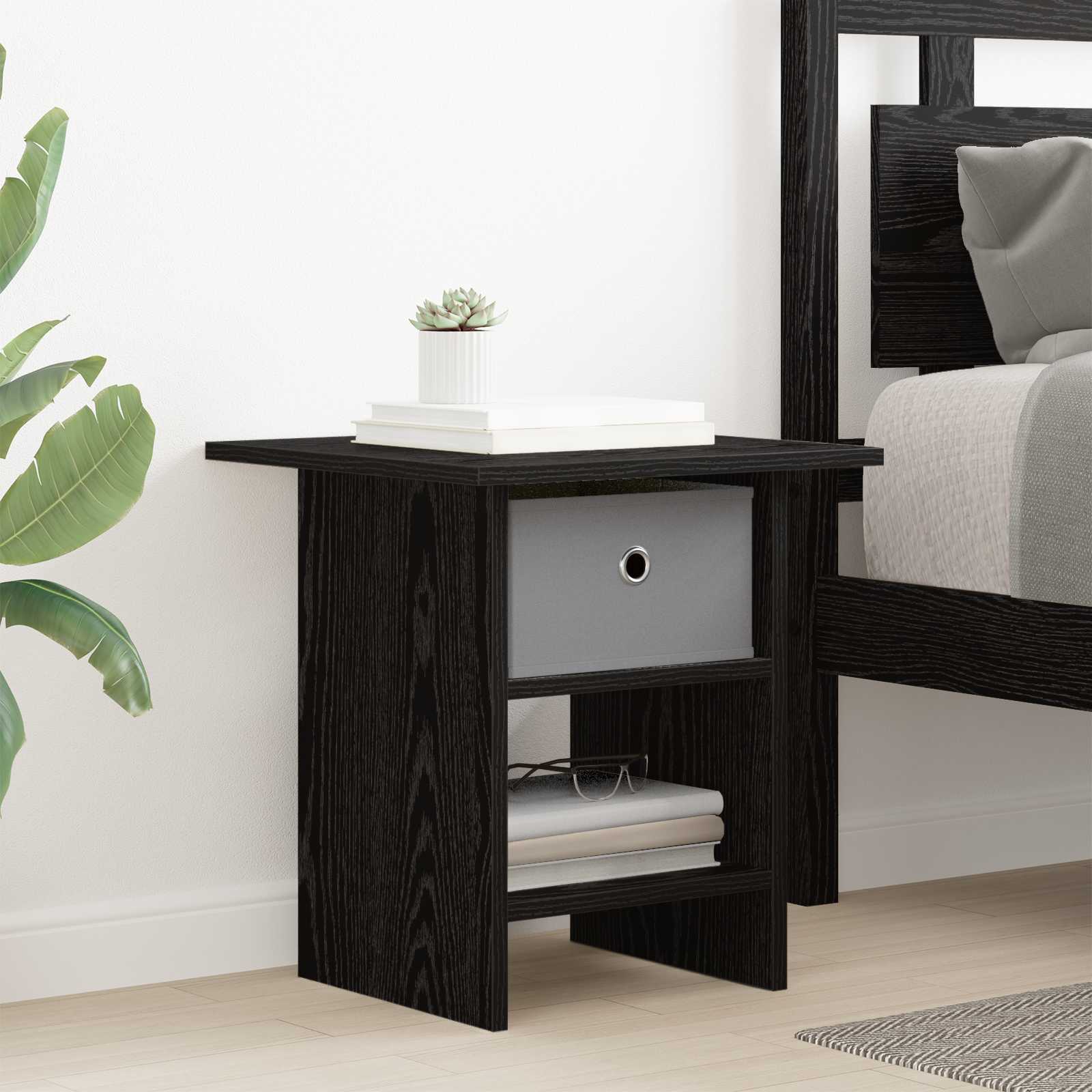 vidaXL Nachtkastje met lade Wit 41 x 40 x 45 cm Bewerkt hout
