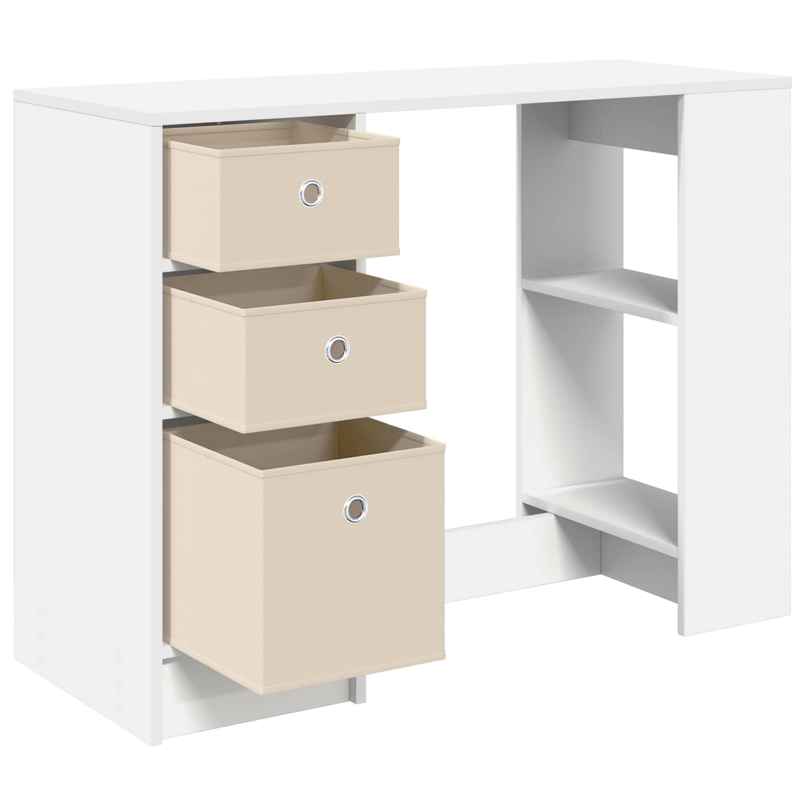 vidaXL Bureau met lade Grijs Sonoma 100 x 40 x 75 cm Bewerkt hout