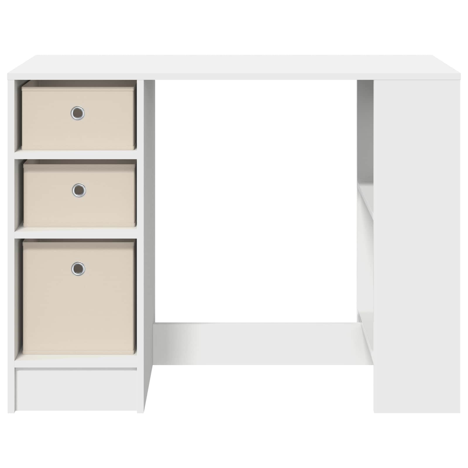 vidaXL Bureau met lade Grijs Sonoma 100 x 40 x 75 cm Bewerkt hout