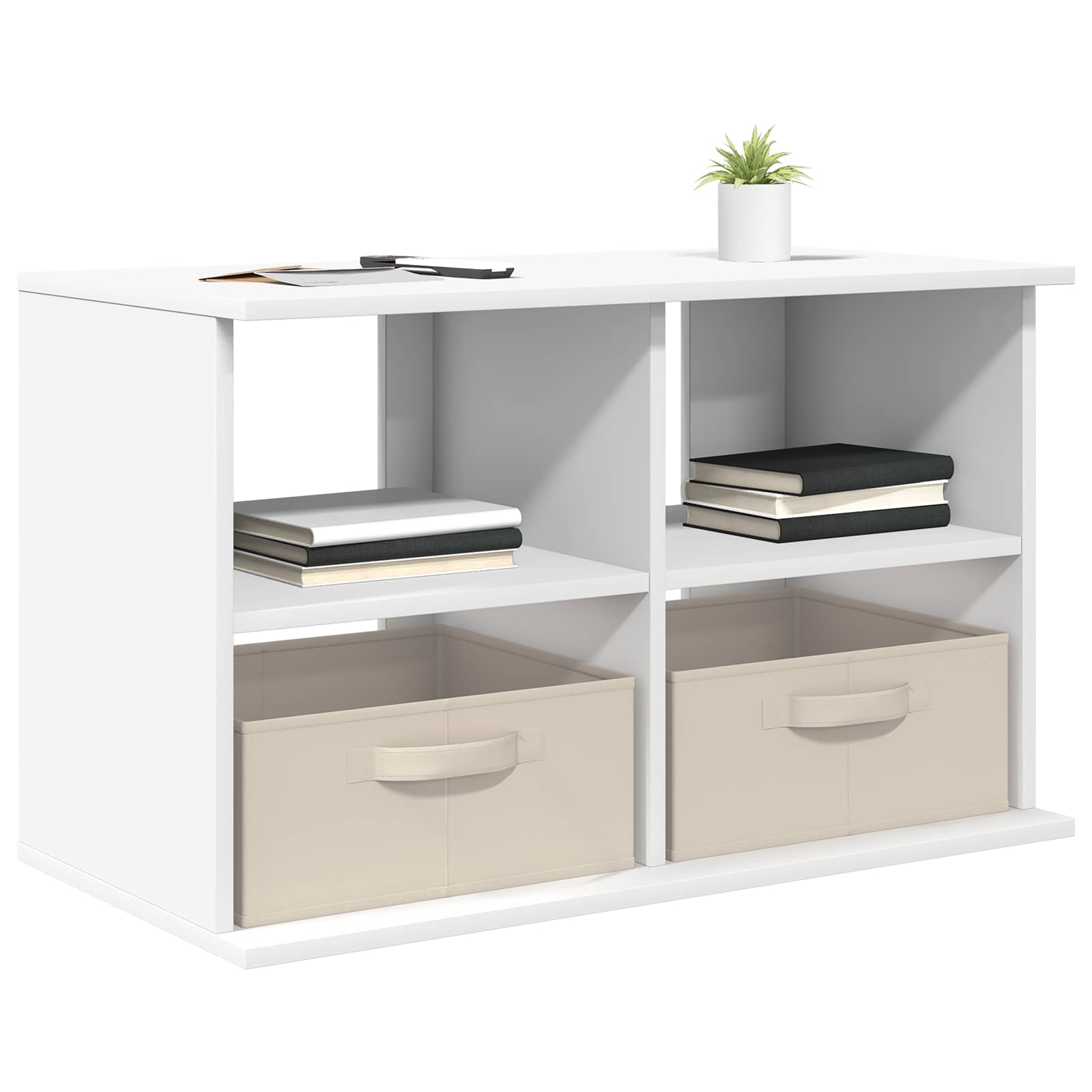 vidaXL TV-standaard met lade Wit 79 x 40 x 48 cm