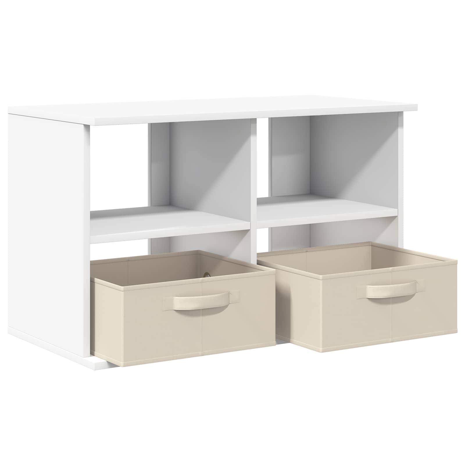 vidaXL TV-standaard met lade Wit 79 x 40 x 48 cm