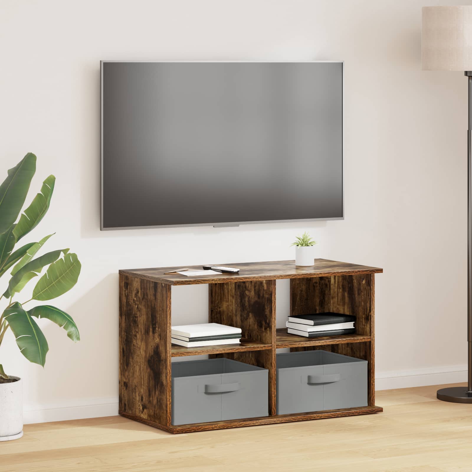 vidaXL TV-standaard met lade Wit 79 x 40 x 48 cm