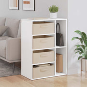 vidaXL Dressoir met lade Wit 60 x 33,5 x 84 cm