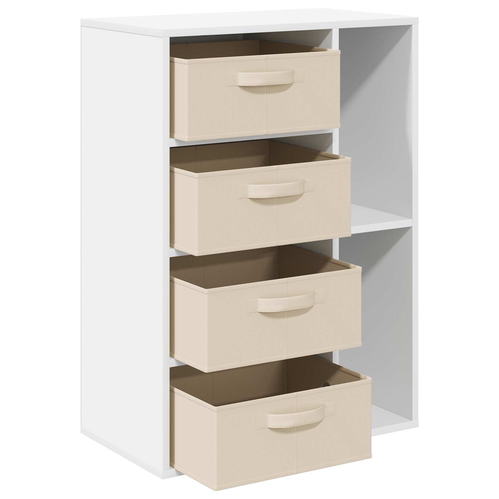 vidaXL Dressoir met lade Wit 60 x 33,5 x 84 cm