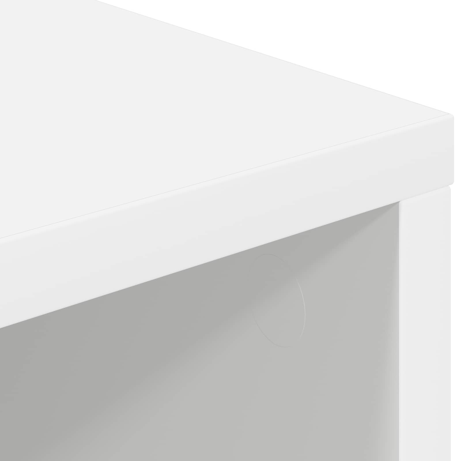 vidaXL Dressoir met lade Wit 60 x 33,5 x 84 cm