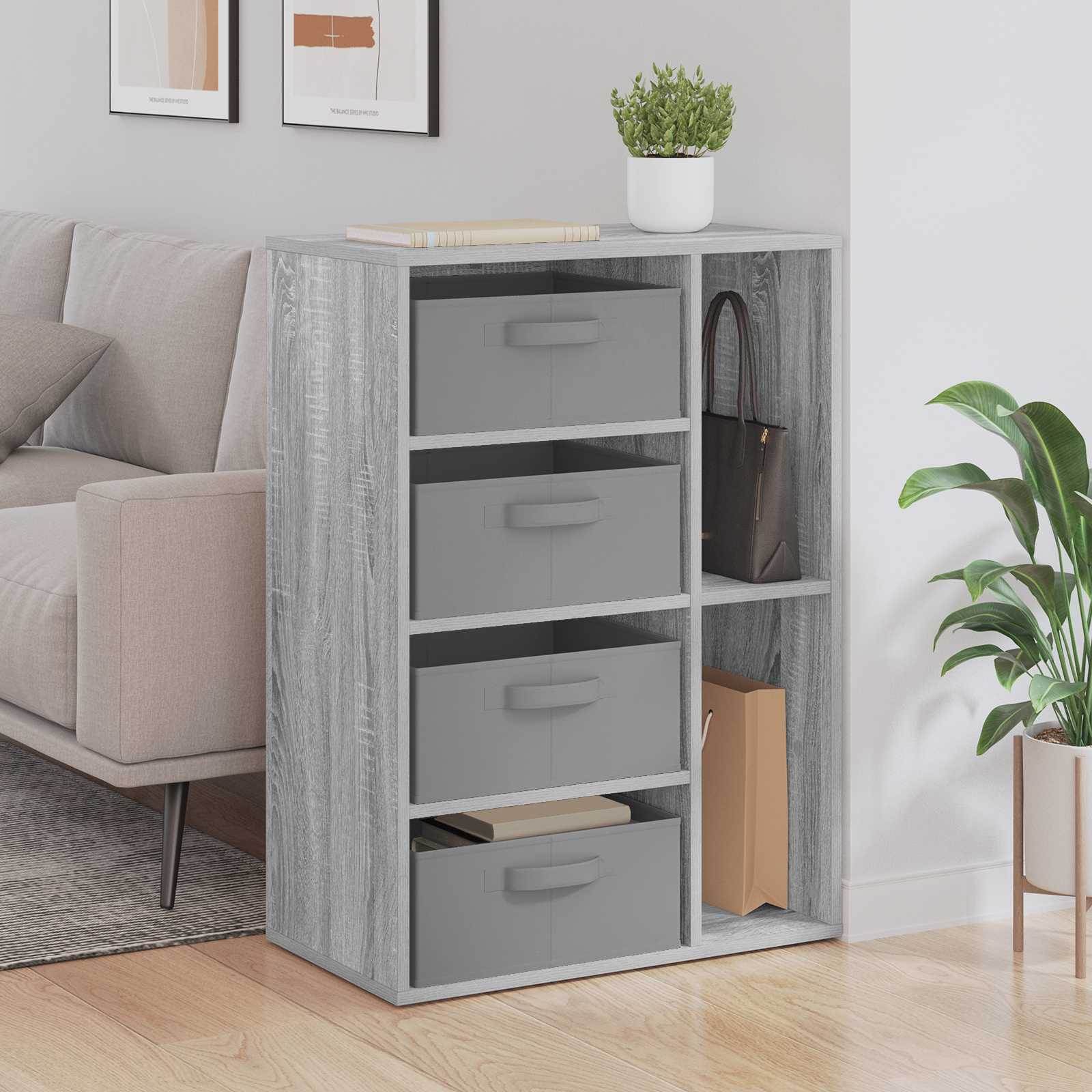vidaXL Dressoir met lade Wit 60 x 33,5 x 84 cm