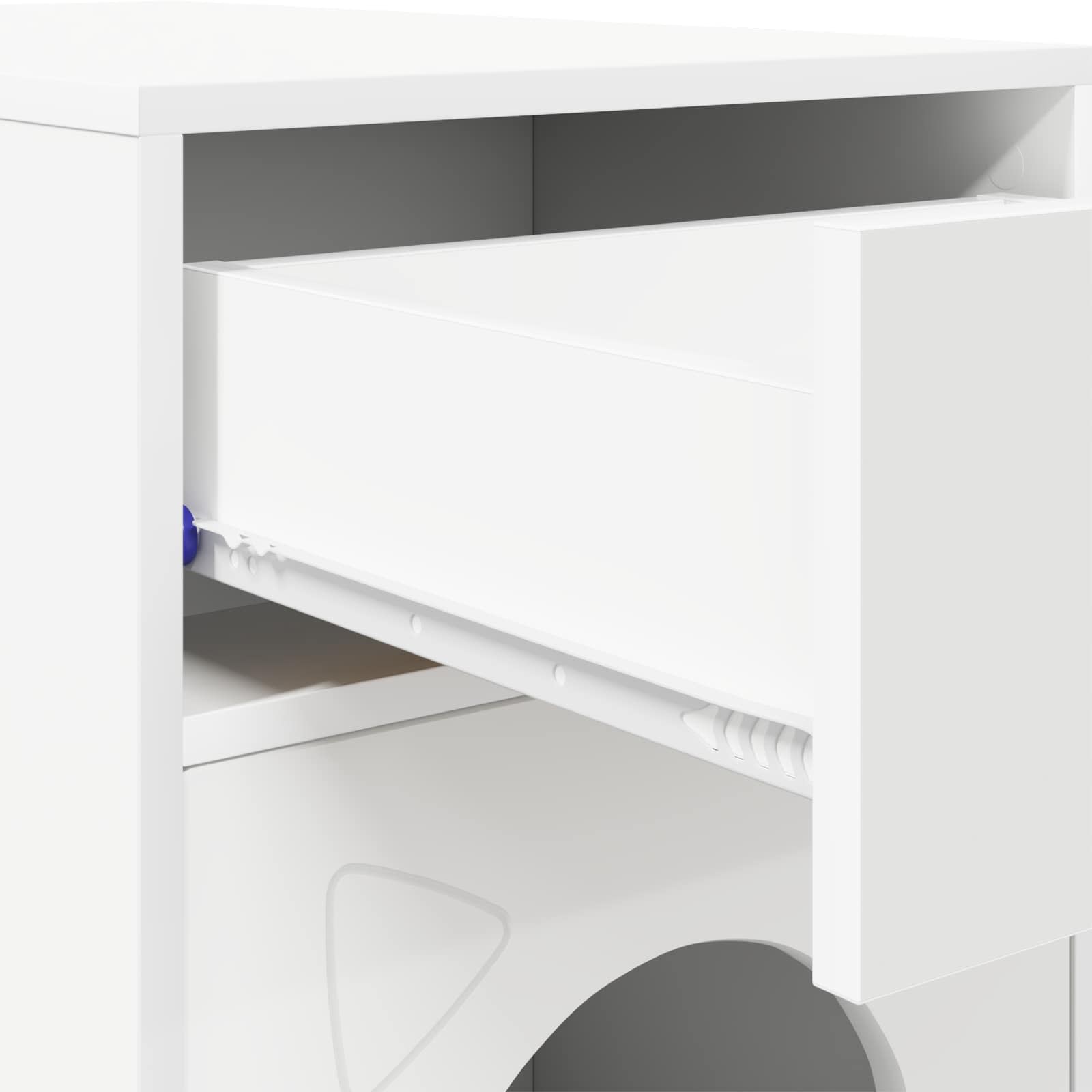 vidaXL Kattenhuis Wit 72 x 42,5 x 70 cm Bewerkt hout