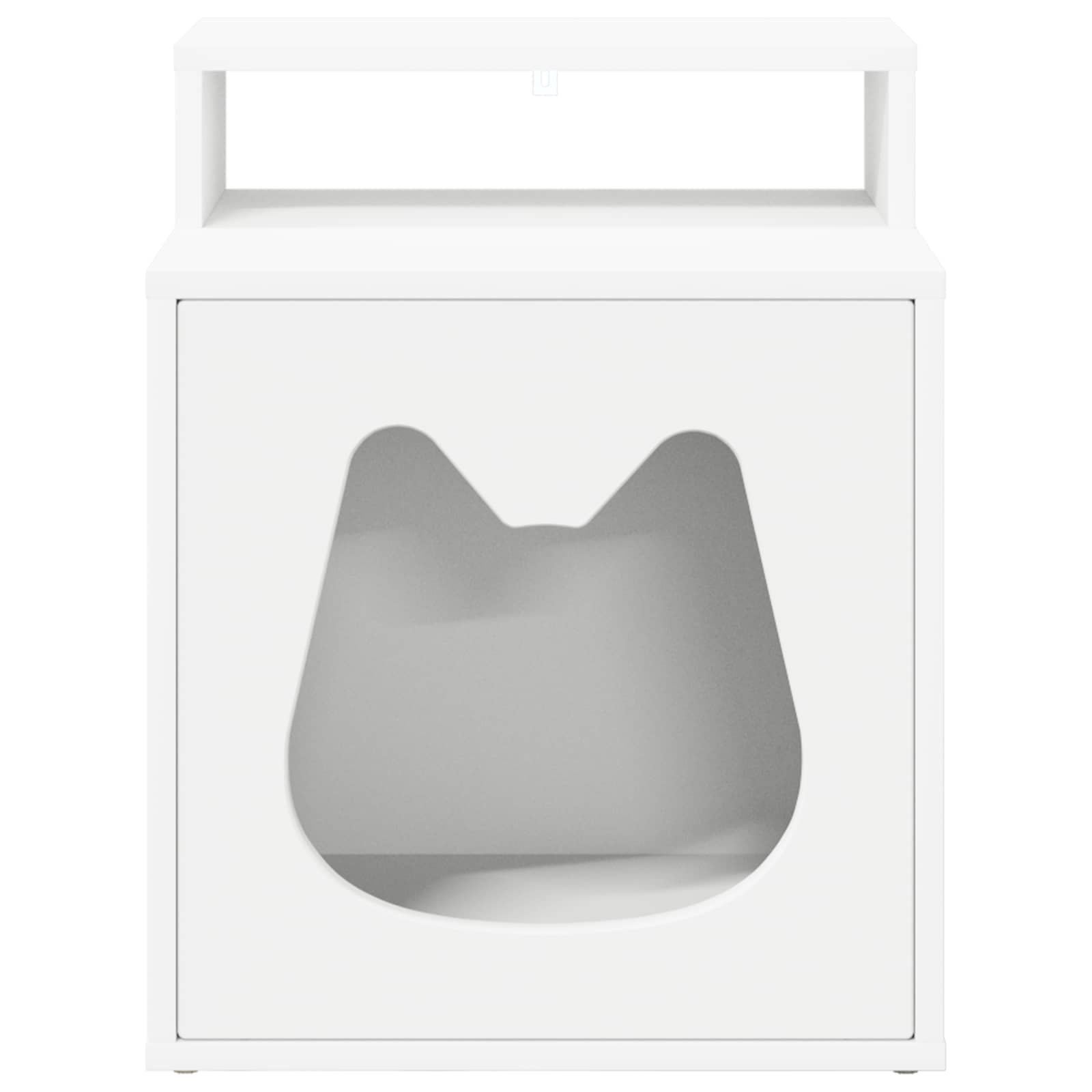 vidaXL Kattenhuis Wit 42,5 x 40 x 52,5 cm Bewerkt hout