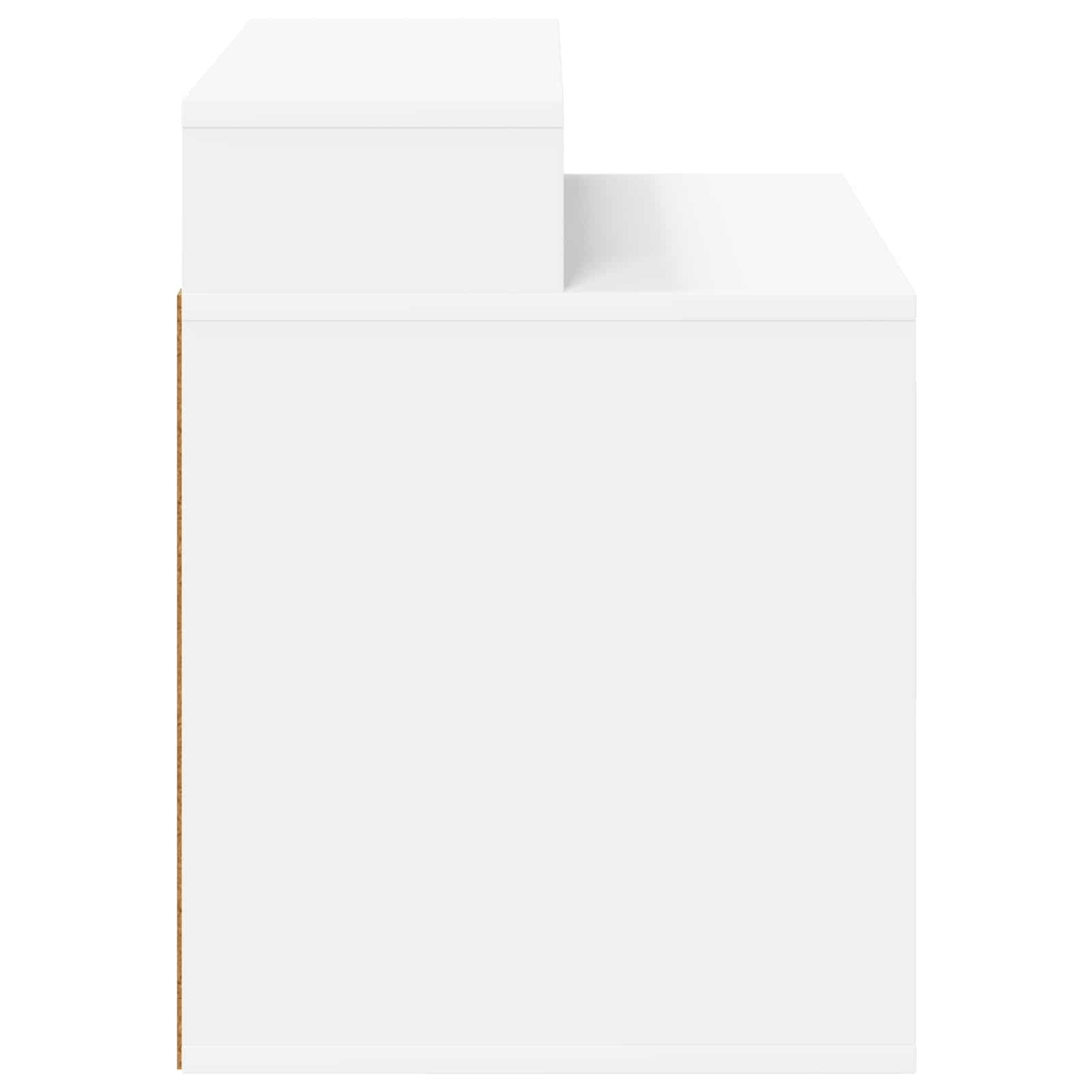 vidaXL Kattenhuis Wit 42,5 x 40 x 52,5 cm Bewerkt hout