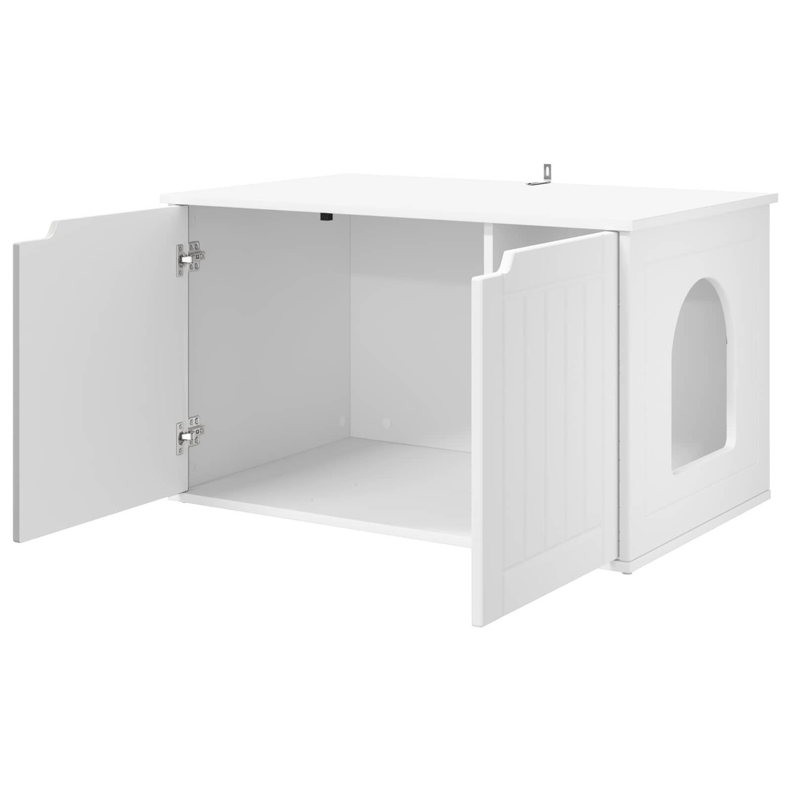 vidaXL Kattenhuis Wit 85 x 55 x 50 cm Bewerkt hout