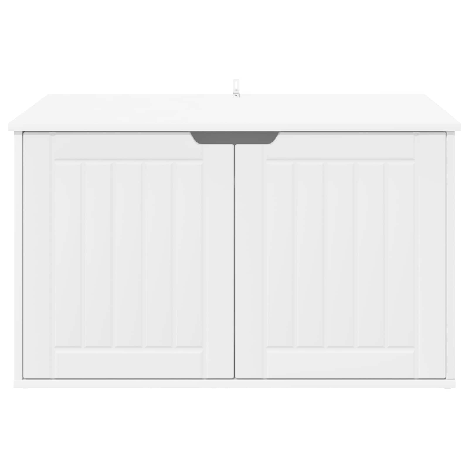 vidaXL Kattenhuis Wit 85 x 55 x 50 cm Bewerkt hout