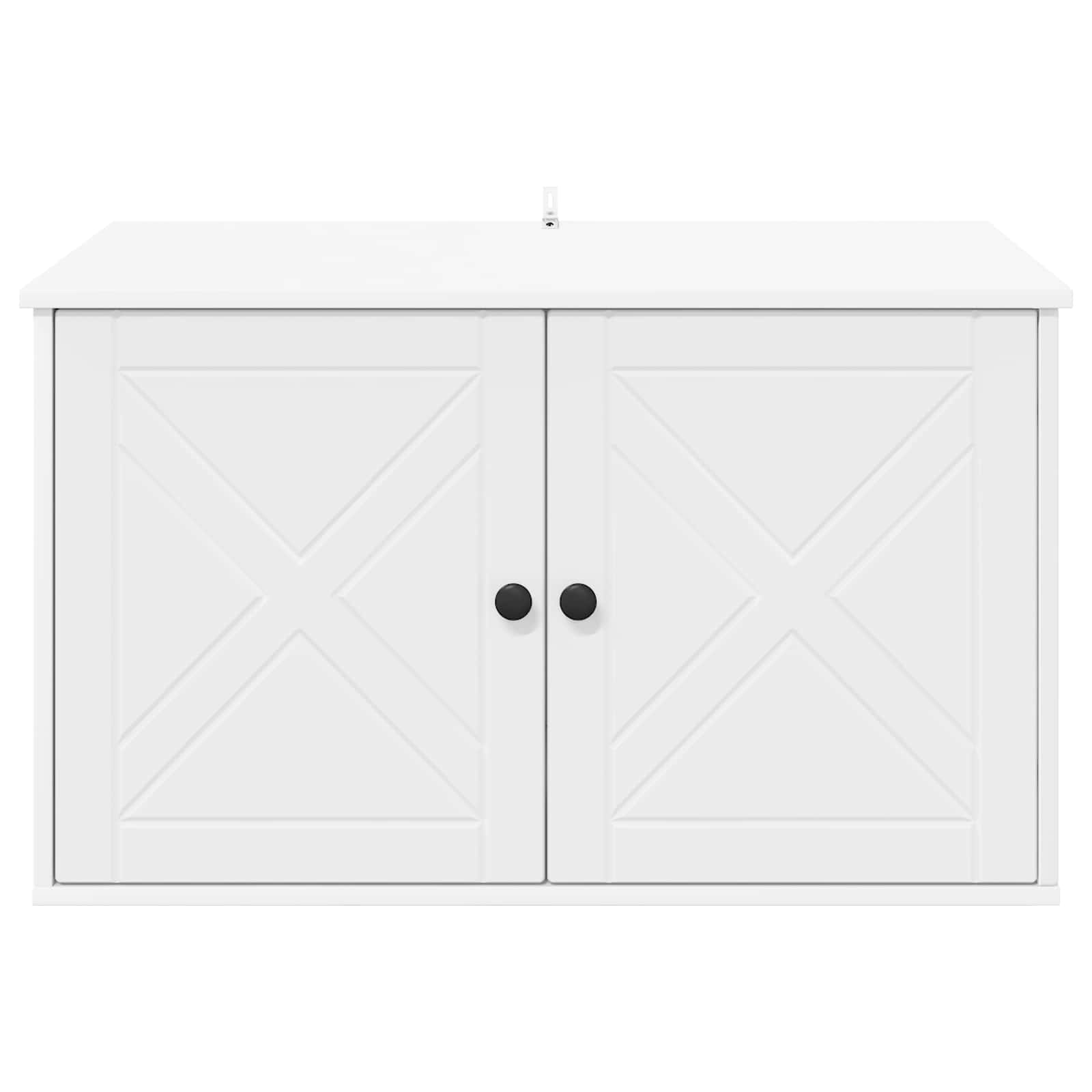 vidaXL Kattenhuis Wit 85 x 55 x 50,5 cm Bewerkt hout