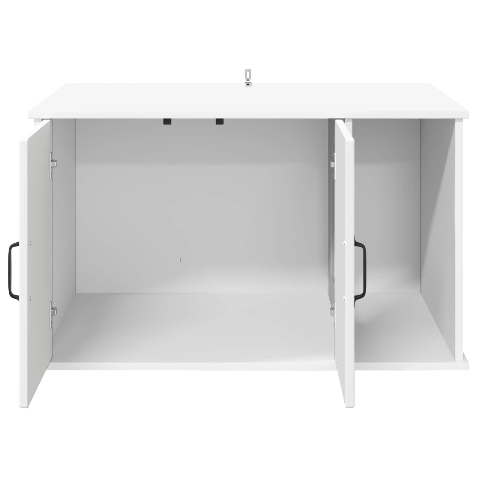 vidaXL Kattenhuis Wit 85 x 55 x 50 cm Bewerkt hout