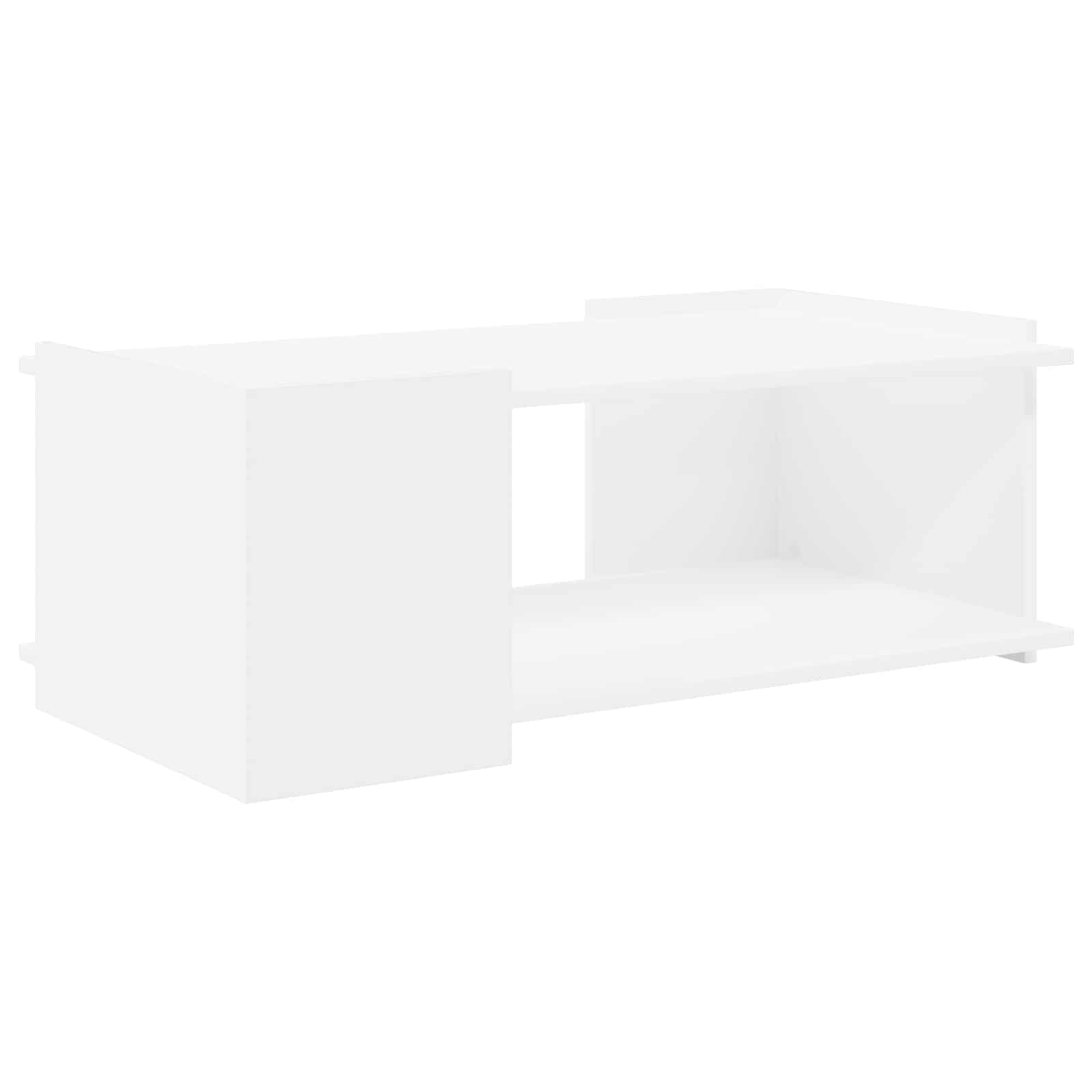 vidaXL Salontafel Wit 90 x 50 x 33 cm Bewerkt hout