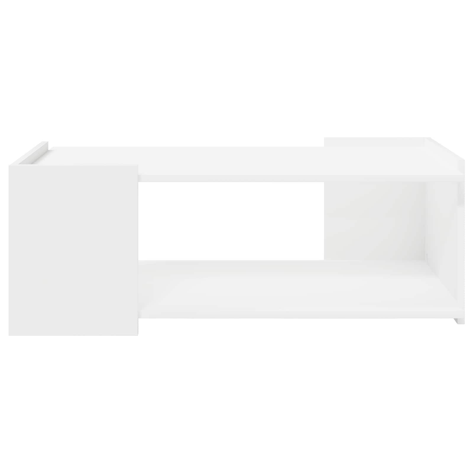 vidaXL Salontafel Wit 90 x 50 x 33 cm Bewerkt hout
