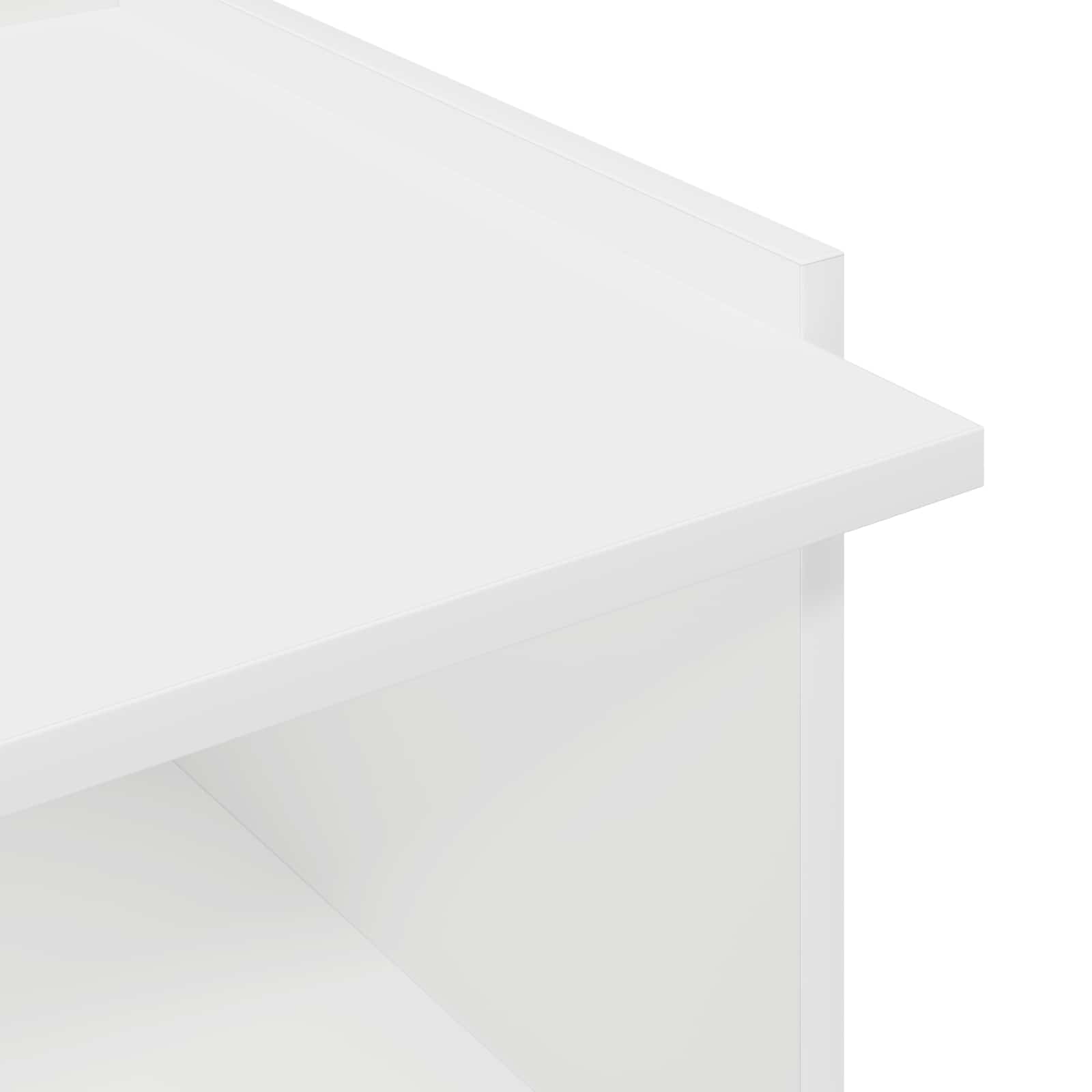 vidaXL Salontafel Wit 90 x 50 x 33 cm Bewerkt hout
