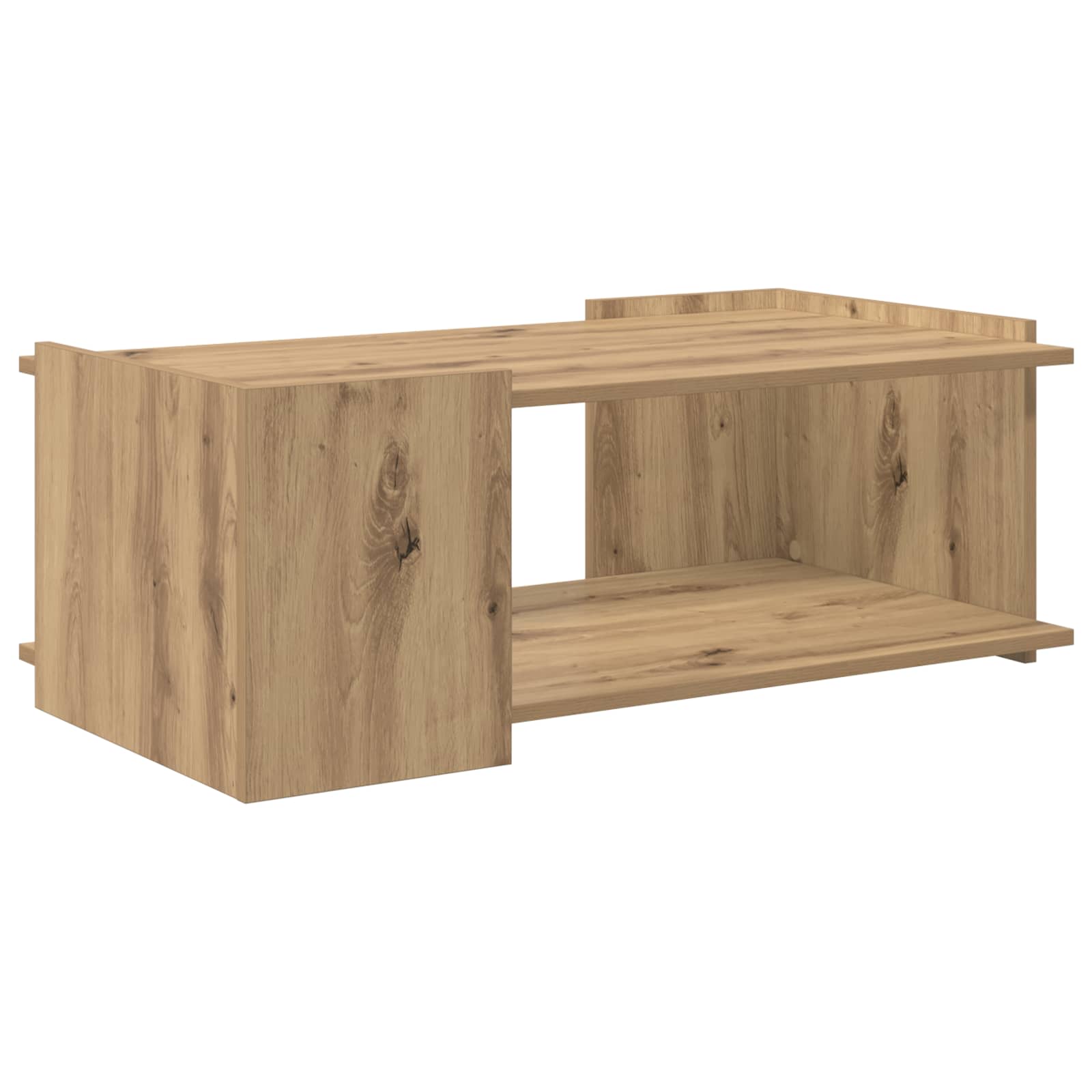 vidaXL Salontafel Wit 90 x 50 x 33 cm Bewerkt hout