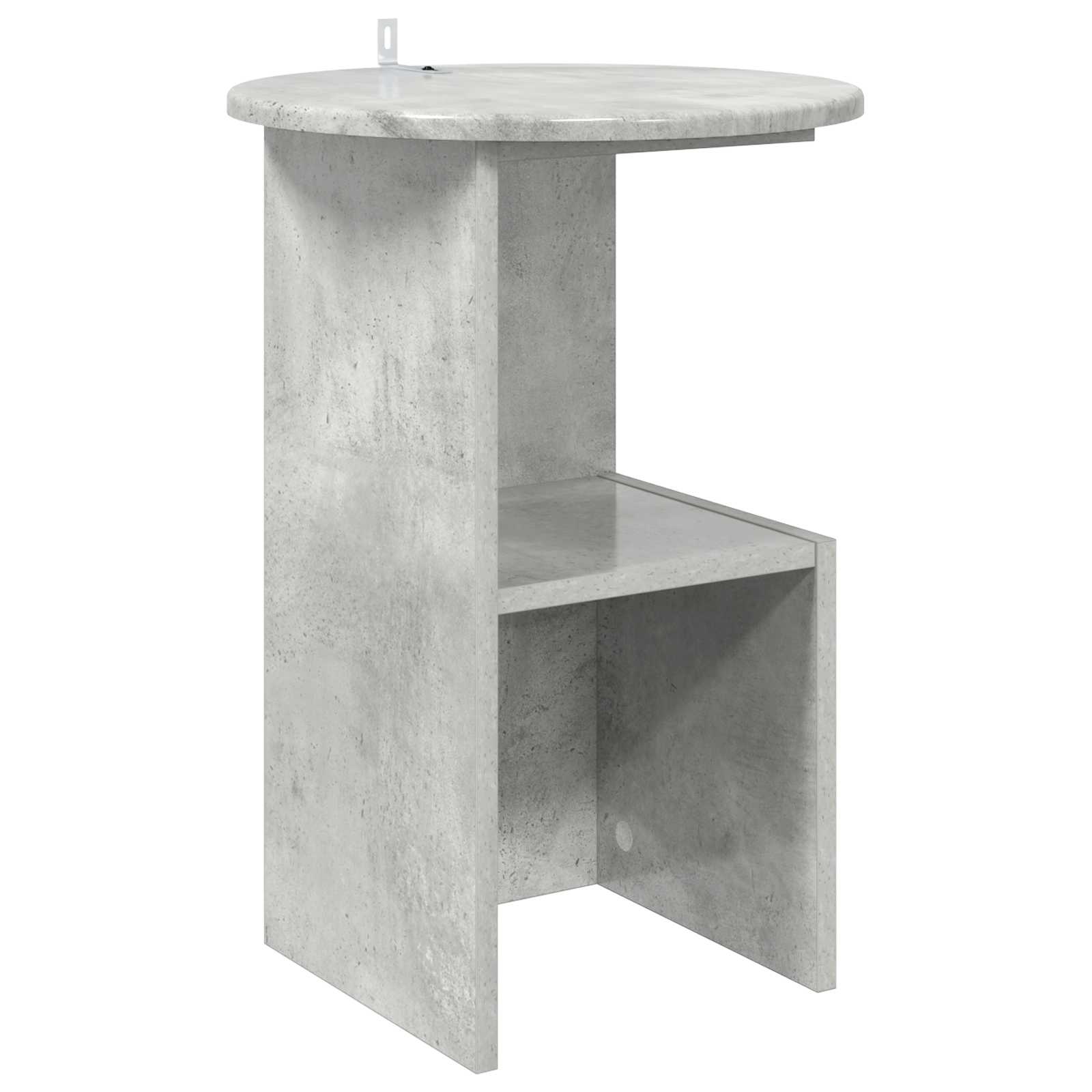 vidaXL Bijzettafel Wit Ø 39,5 x 55 cm Bewerkt hout