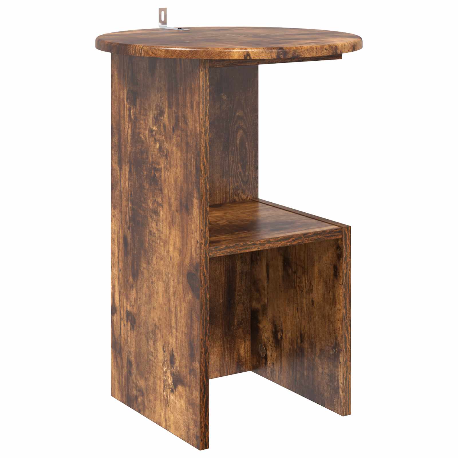 vidaXL Bijzettafel Wit Ø 39,5 x 55 cm Bewerkt hout