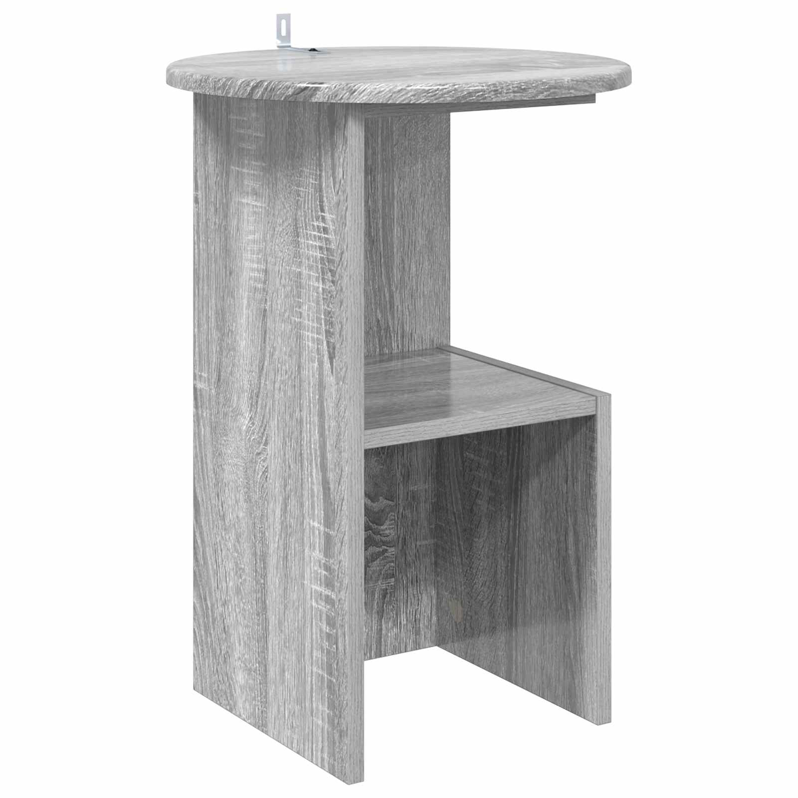 vidaXL Bijzettafel Wit Ø 39,5 x 55 cm Bewerkt hout