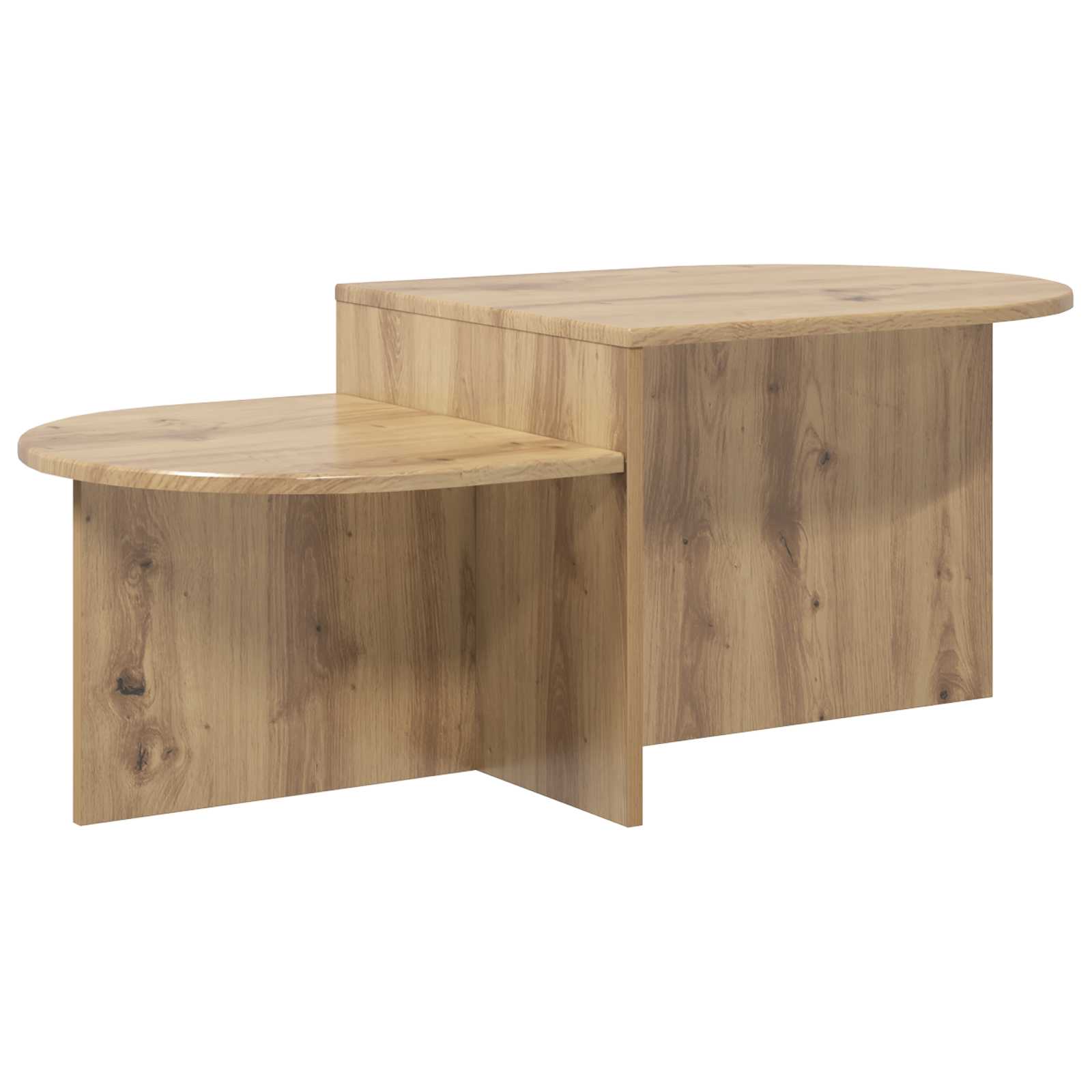 vidaXL Salontafel Wit 100 x 50 x 40 cm Bewerkt hout