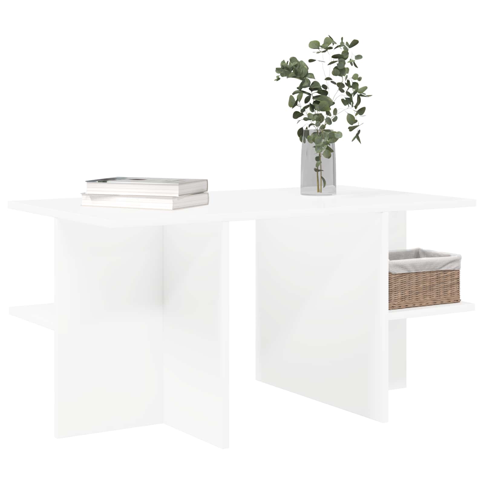 vidaXL Salontafel Gerookt Eiken 87 x 50 x 45 cm Bewerkt hout