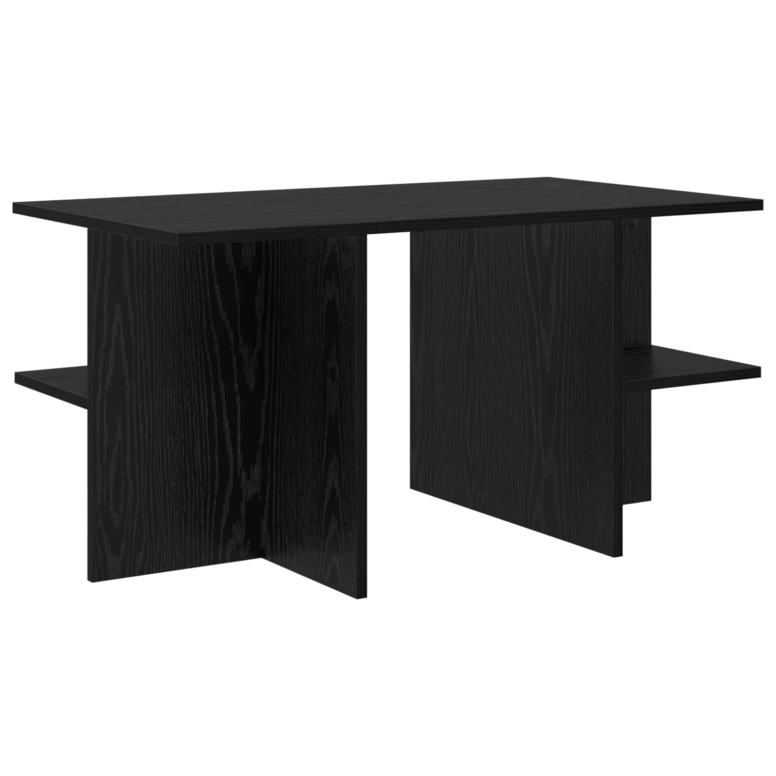 vidaXL Salontafel Gerookt Eiken 87 x 50 x 45 cm Bewerkt hout